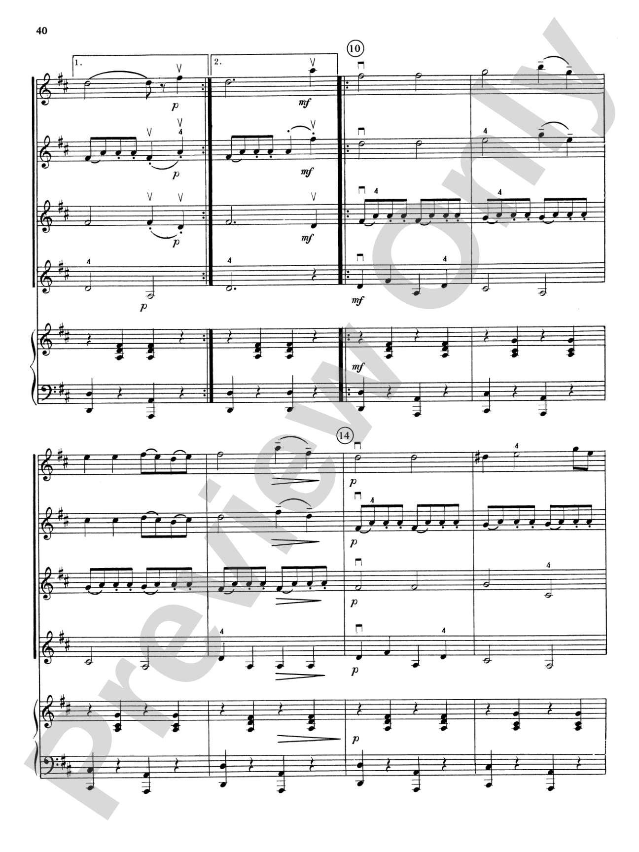 Highland/Etling Violin Quartet Series: Set 5: Violin