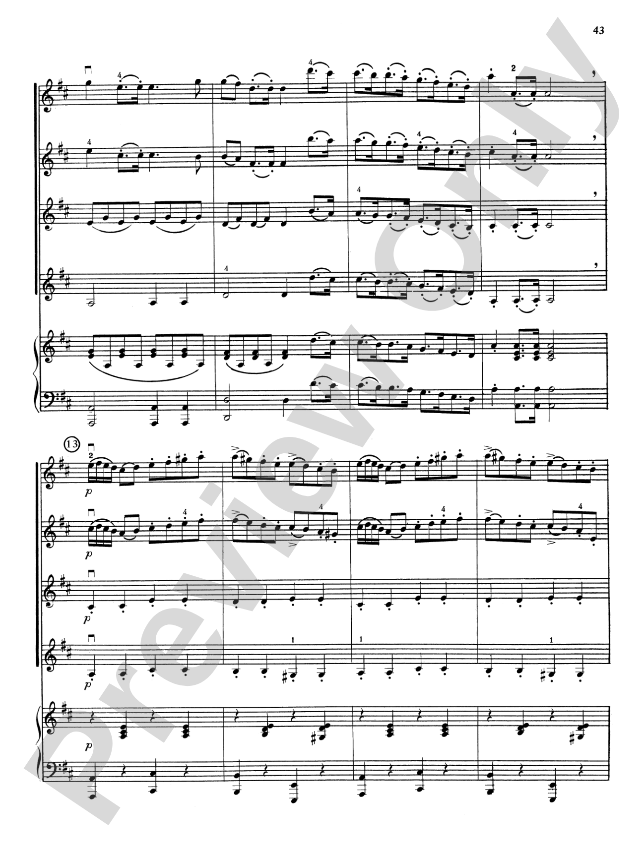Highland/Etling Violin Quartet Series: Set 5: Violin