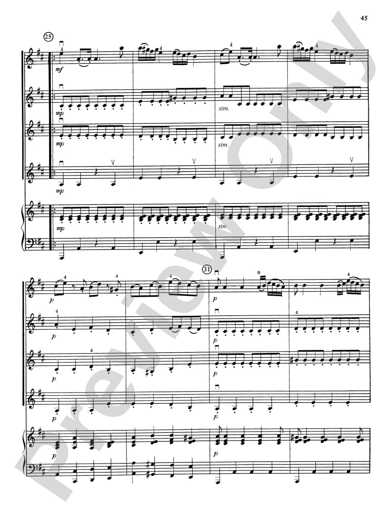 Highland/Etling Violin Quartet Series: Set 5: Violin