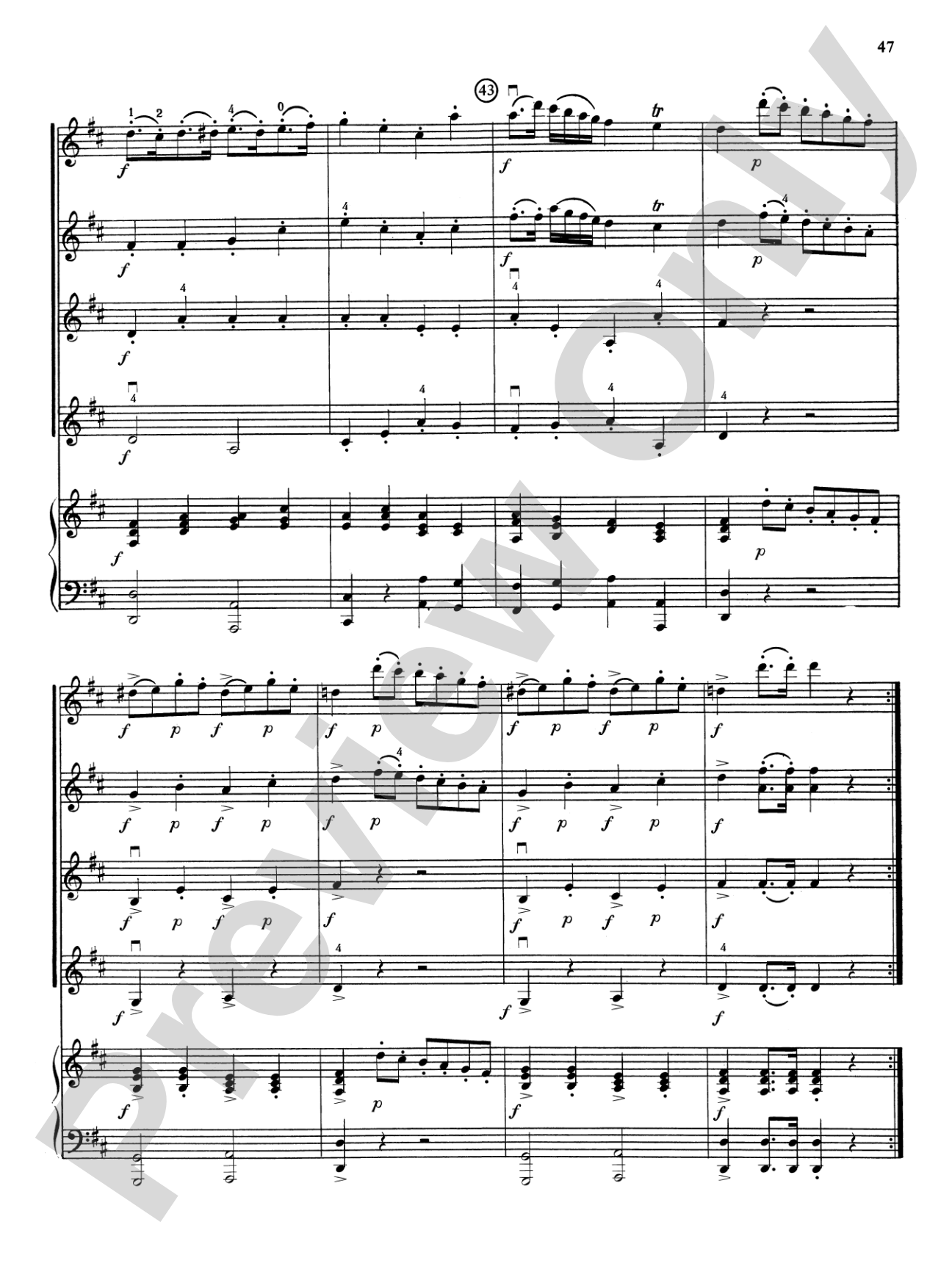 Highland/Etling Violin Quartet Series: Set 5: Violin