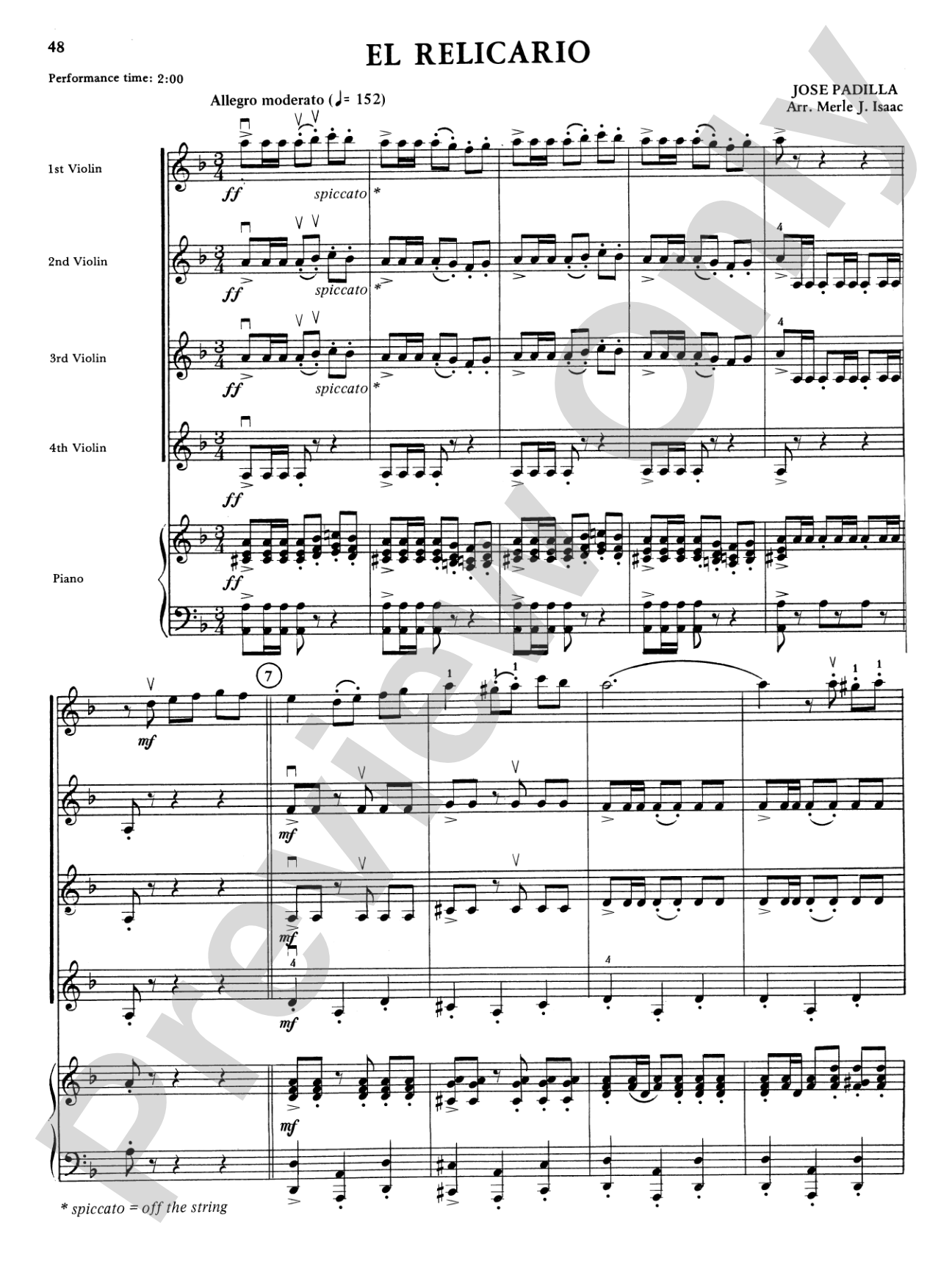 Highland/Etling Violin Quartet Series: Set 5: Violin