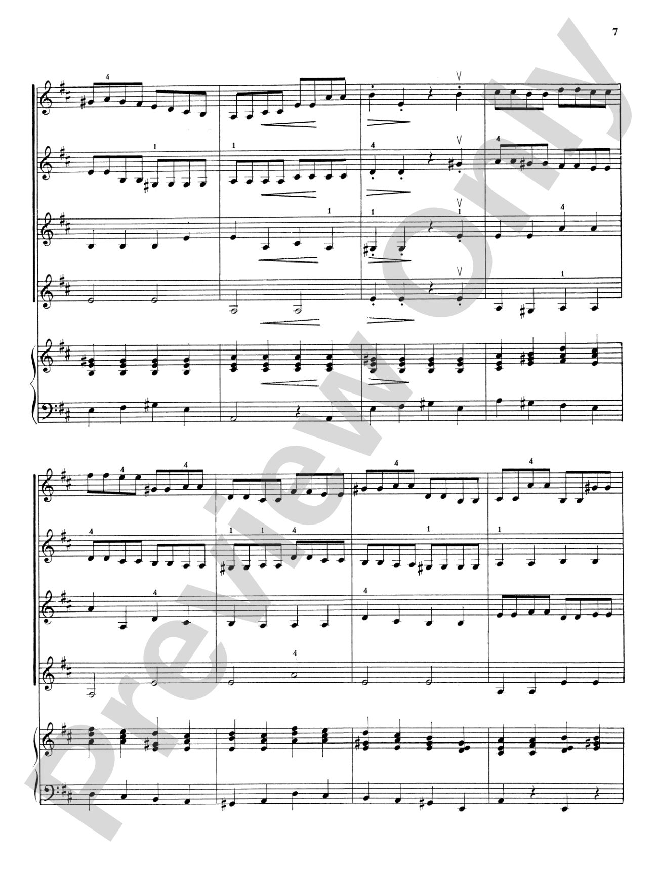 Highland/Etling Violin Quartet Series: Set 5: Violin