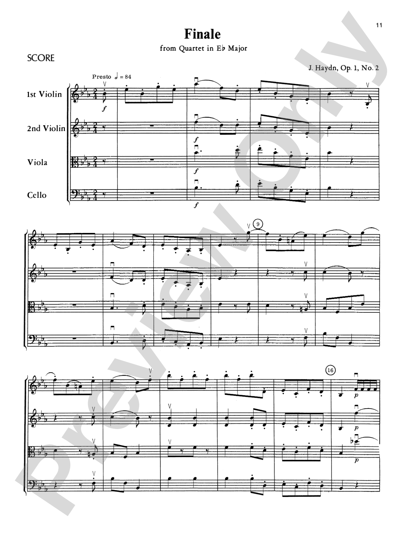 Haydn String Quartets: String Quartet
