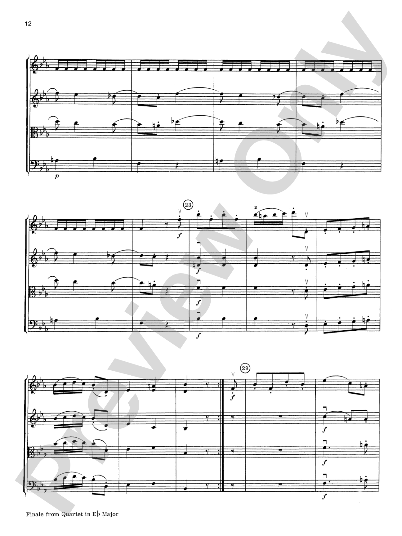 Haydn String Quartets: String Quartet