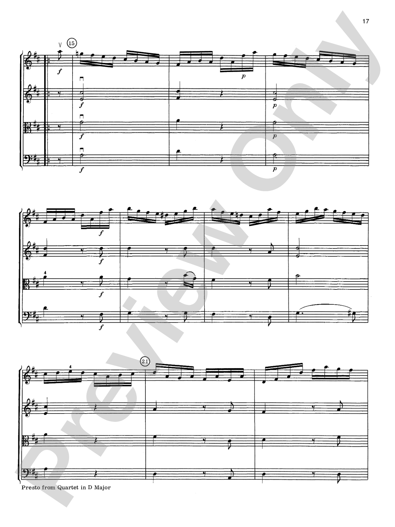 Haydn String Quartets: String Quartet