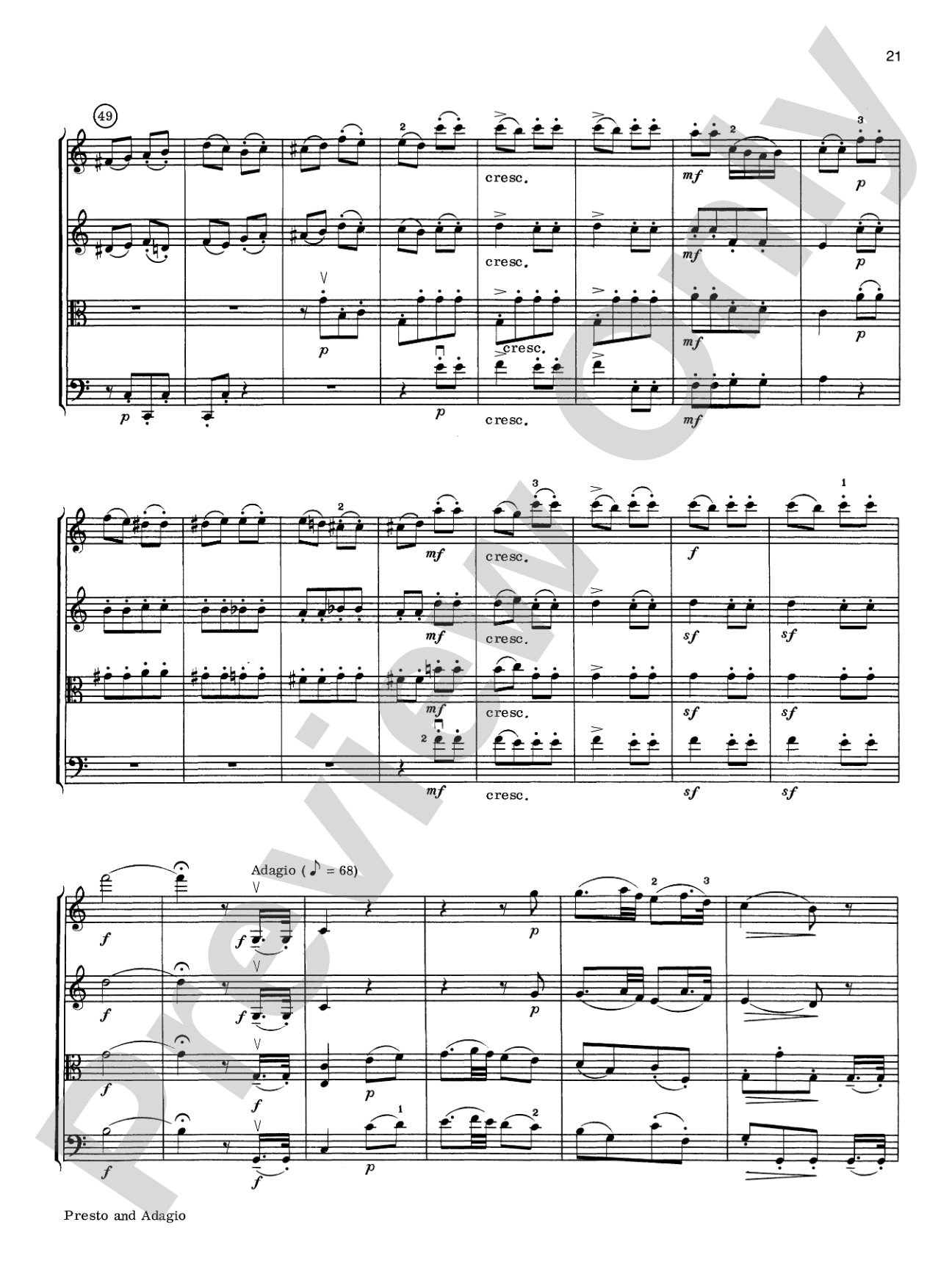 Haydn String Quartets: String Quartet