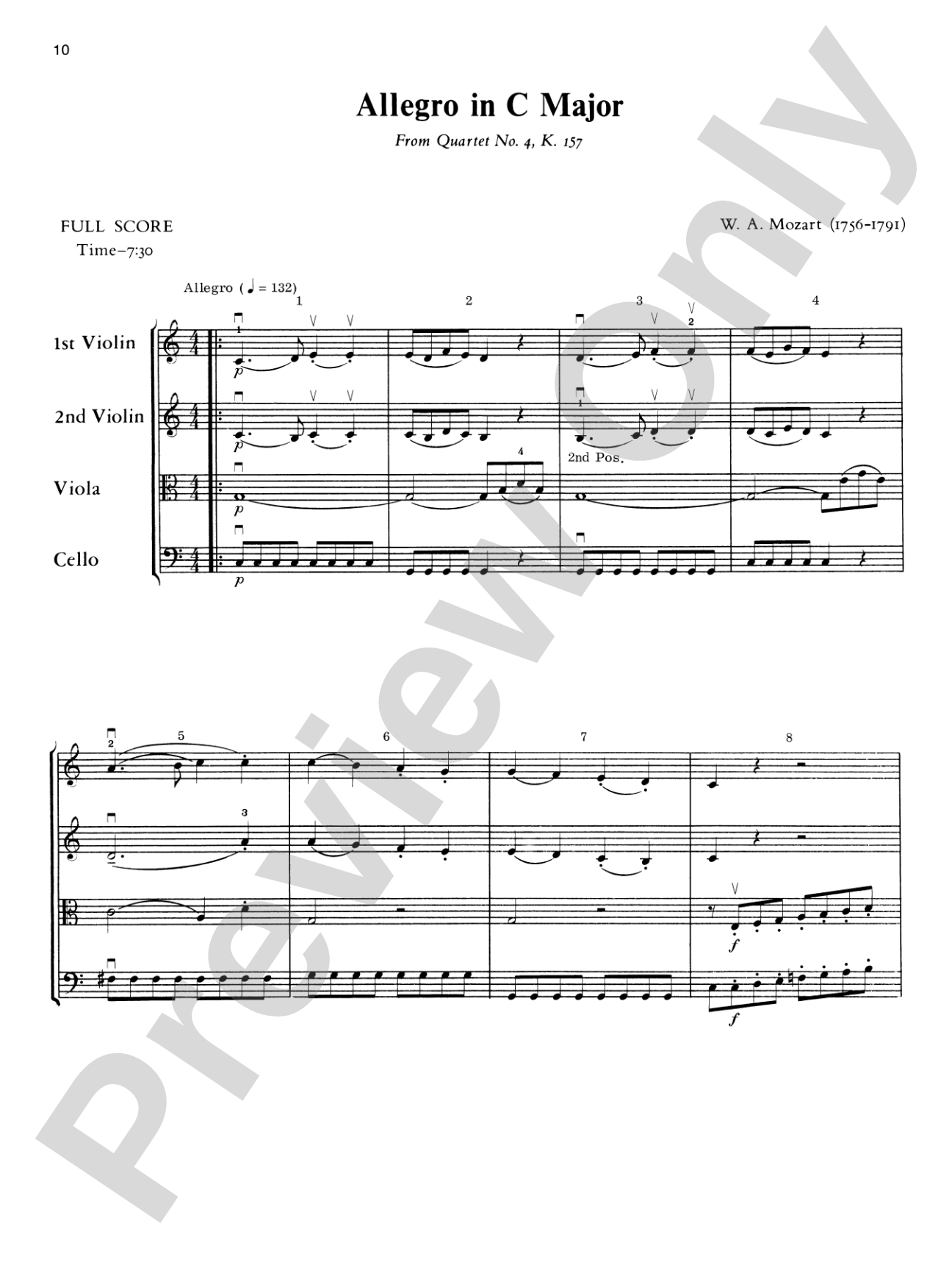 Mozart String Quartets: String Quartet