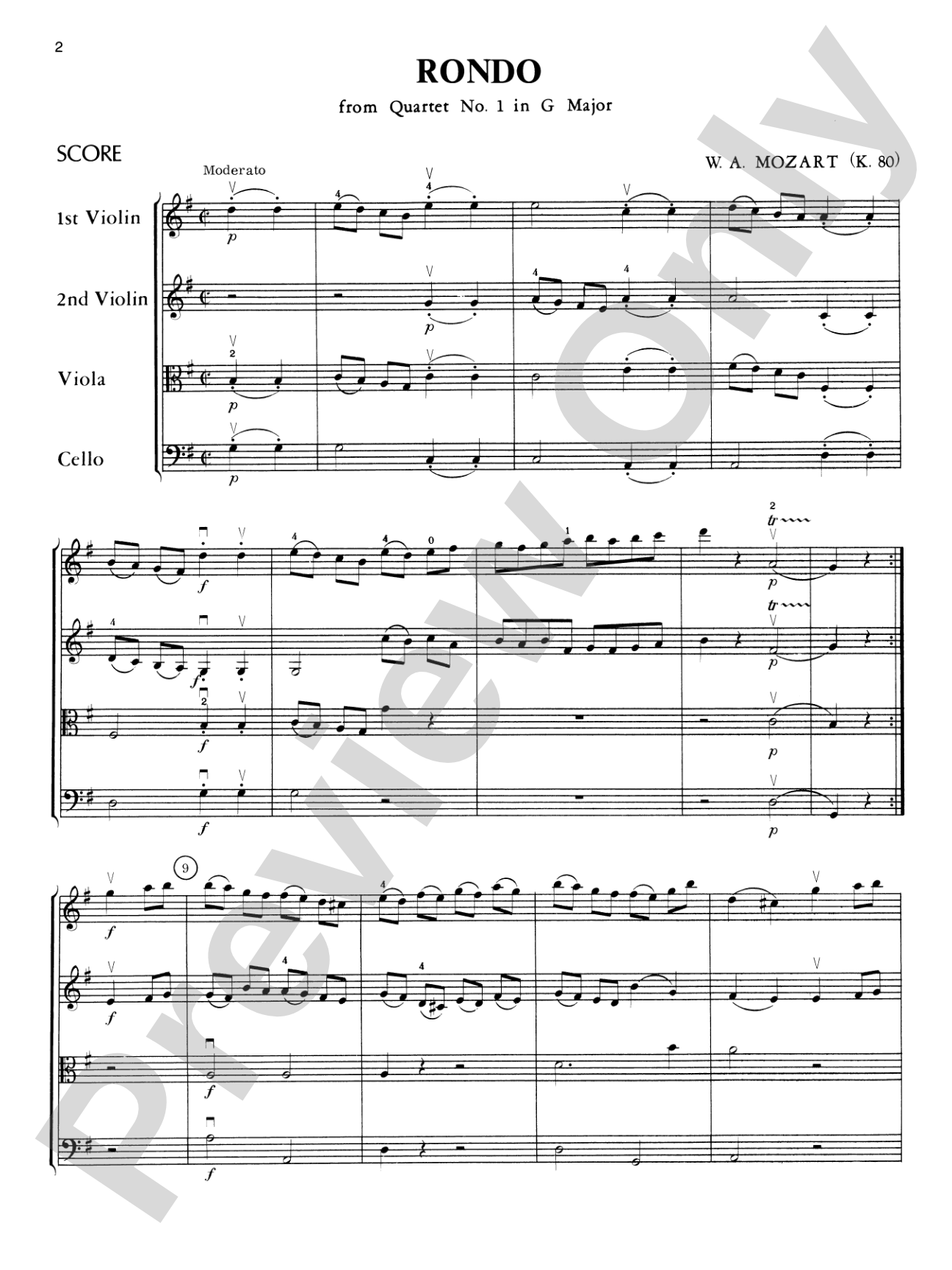 Mozart String Quartets: String Quartet