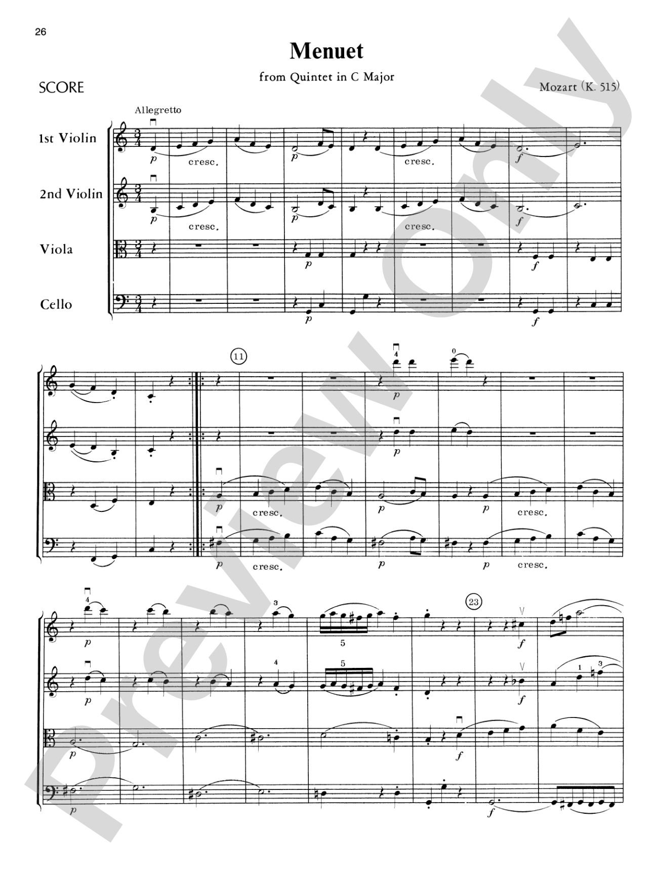 Mozart String Quartets: String Quartet