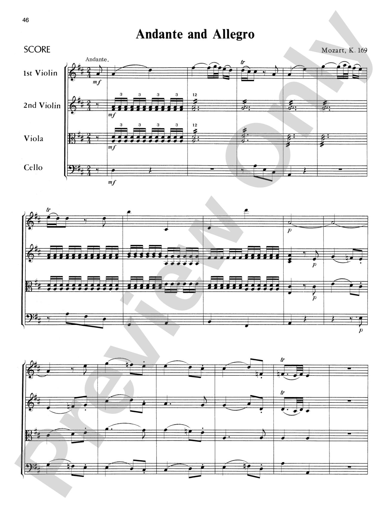 Mozart String Quartets: String Quartet