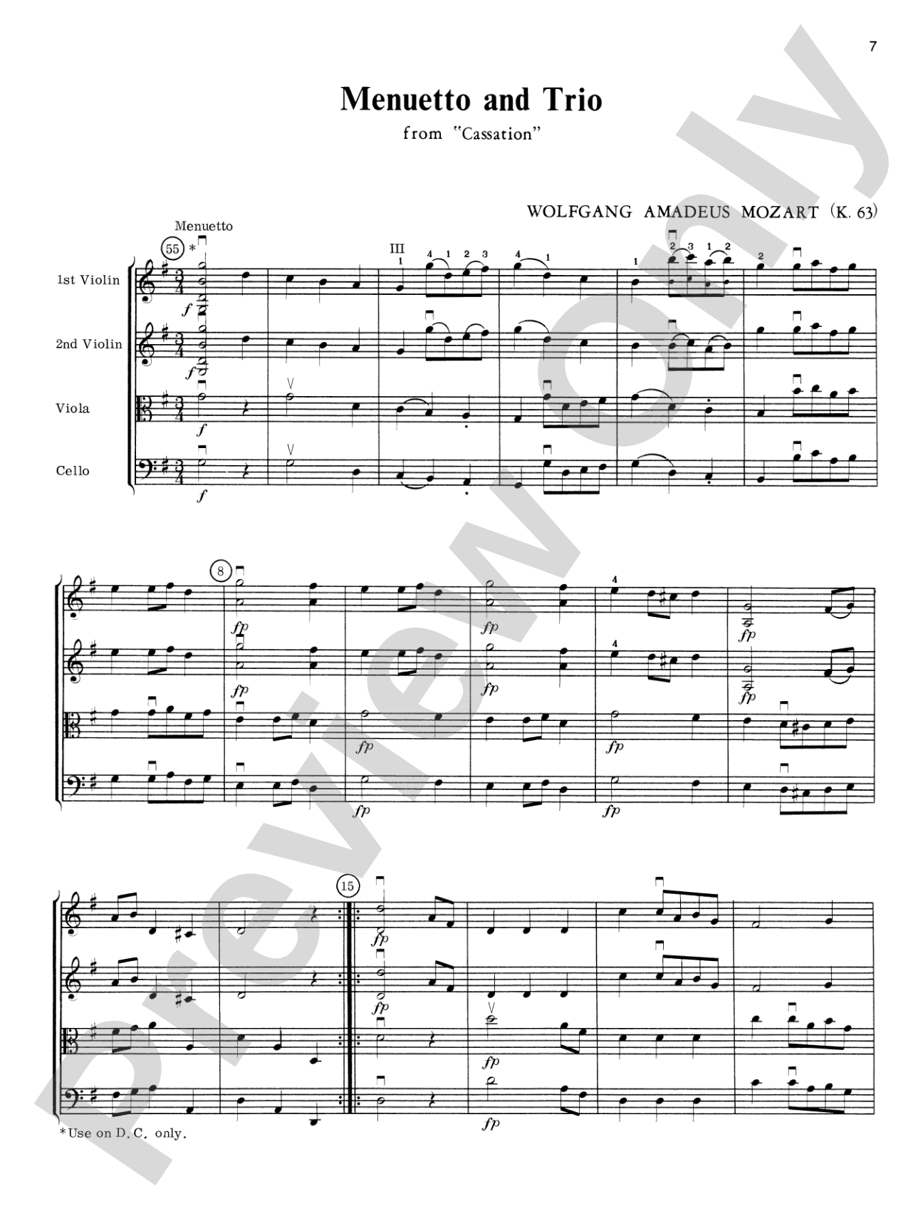 Mozart String Quartets: String Quartet