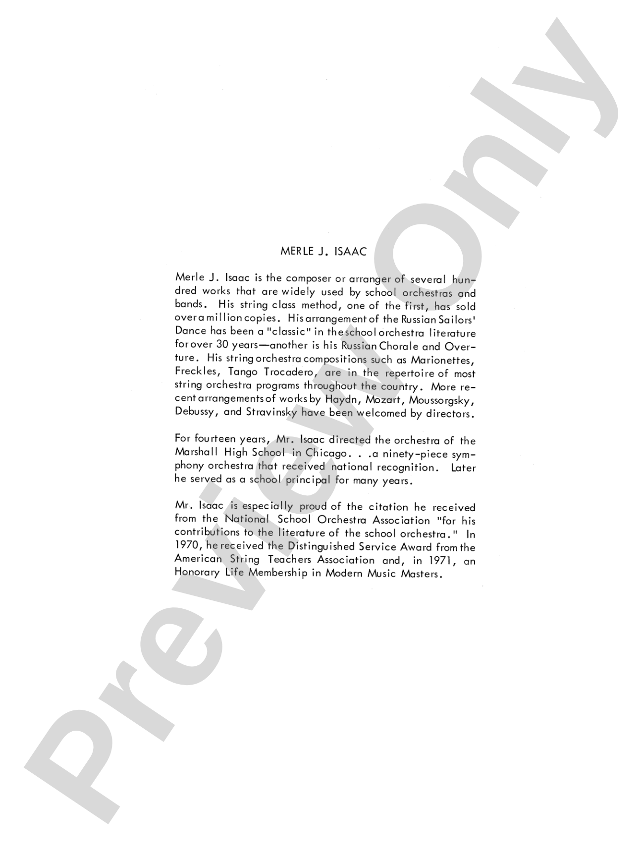 The Apollo Suite: String Orchestra Conductor Score & Parts