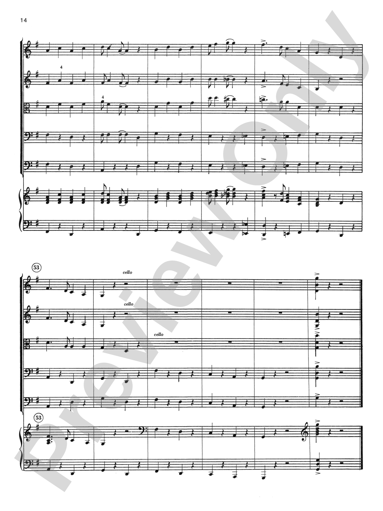 Belvedere Suite: String Orchestra Conductor Score & Parts