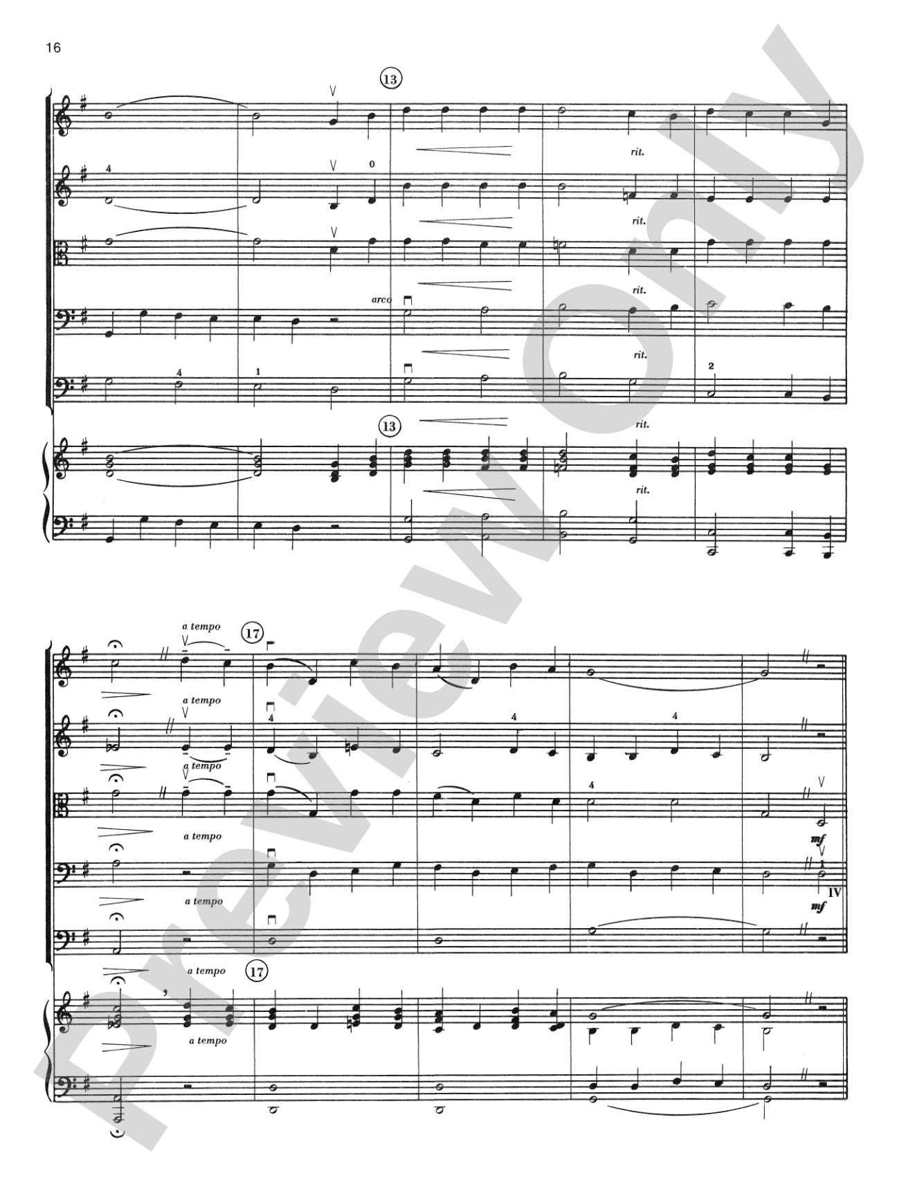 Belvedere Suite: String Orchestra Conductor Score & Parts