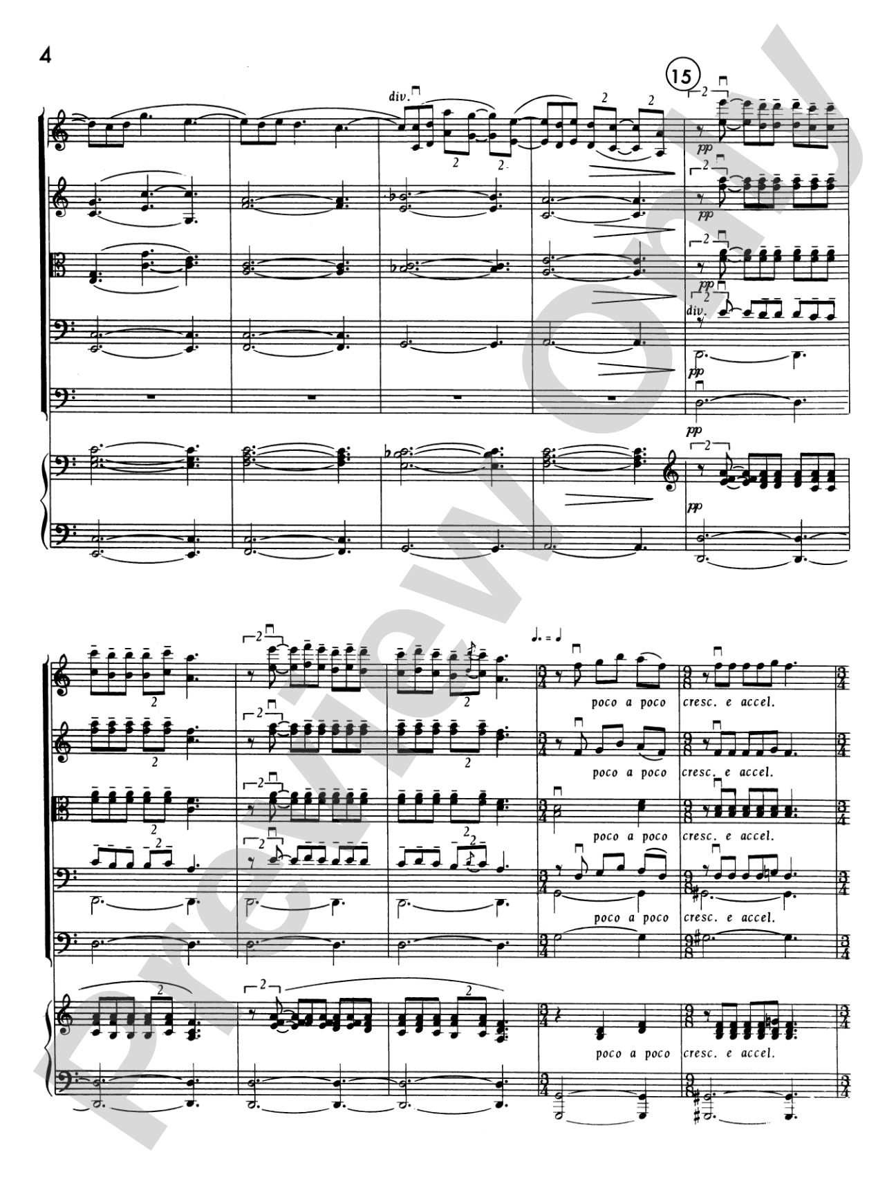 Clair de lune: String Orchestra Conductor Score & Parts