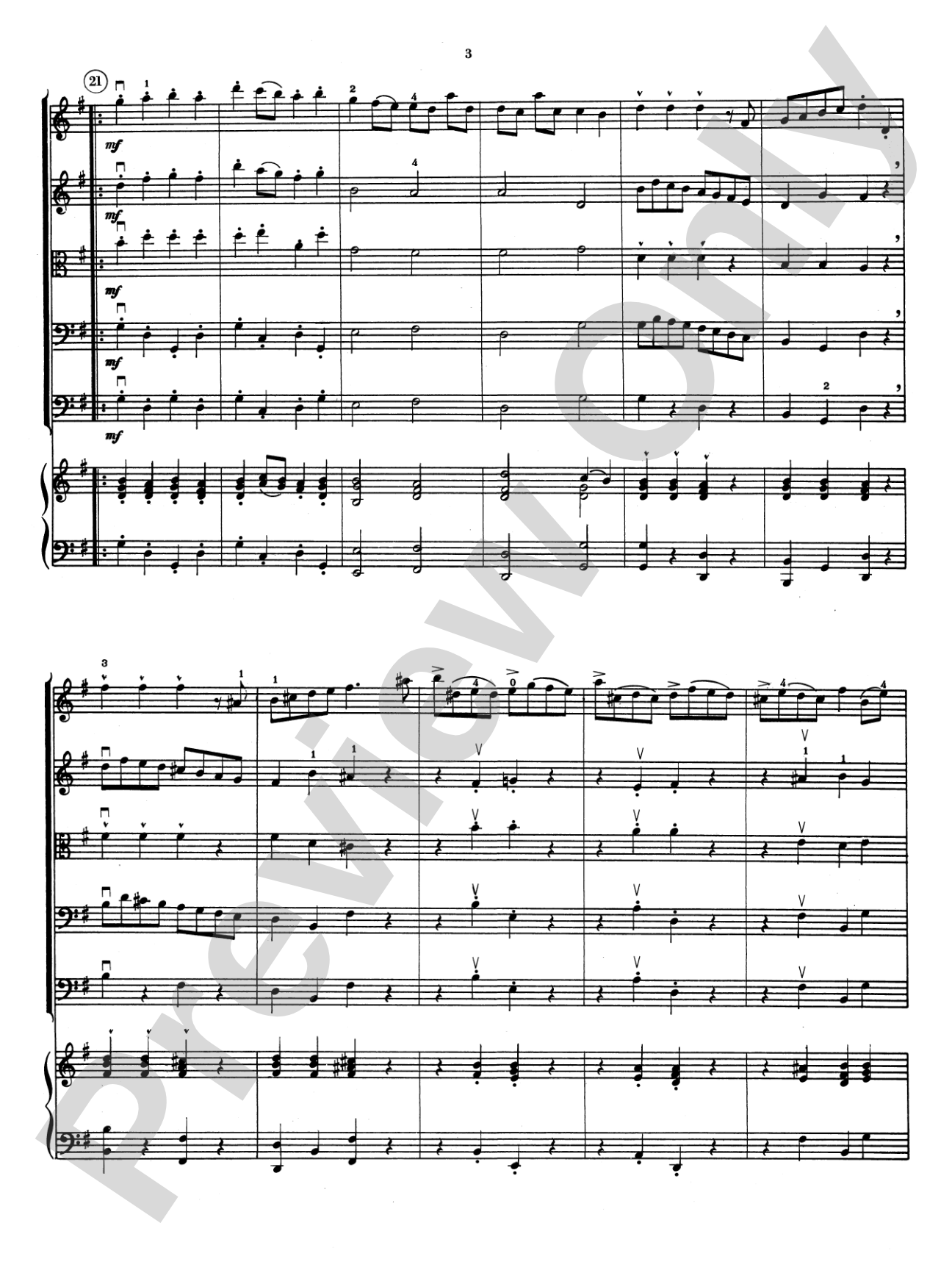 Concerto in E minor: String Orchestra Conductor Score & Parts