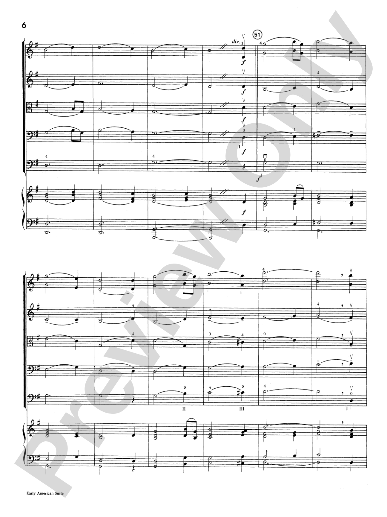Early American Suite: String Orchestra Conductor Score & Parts