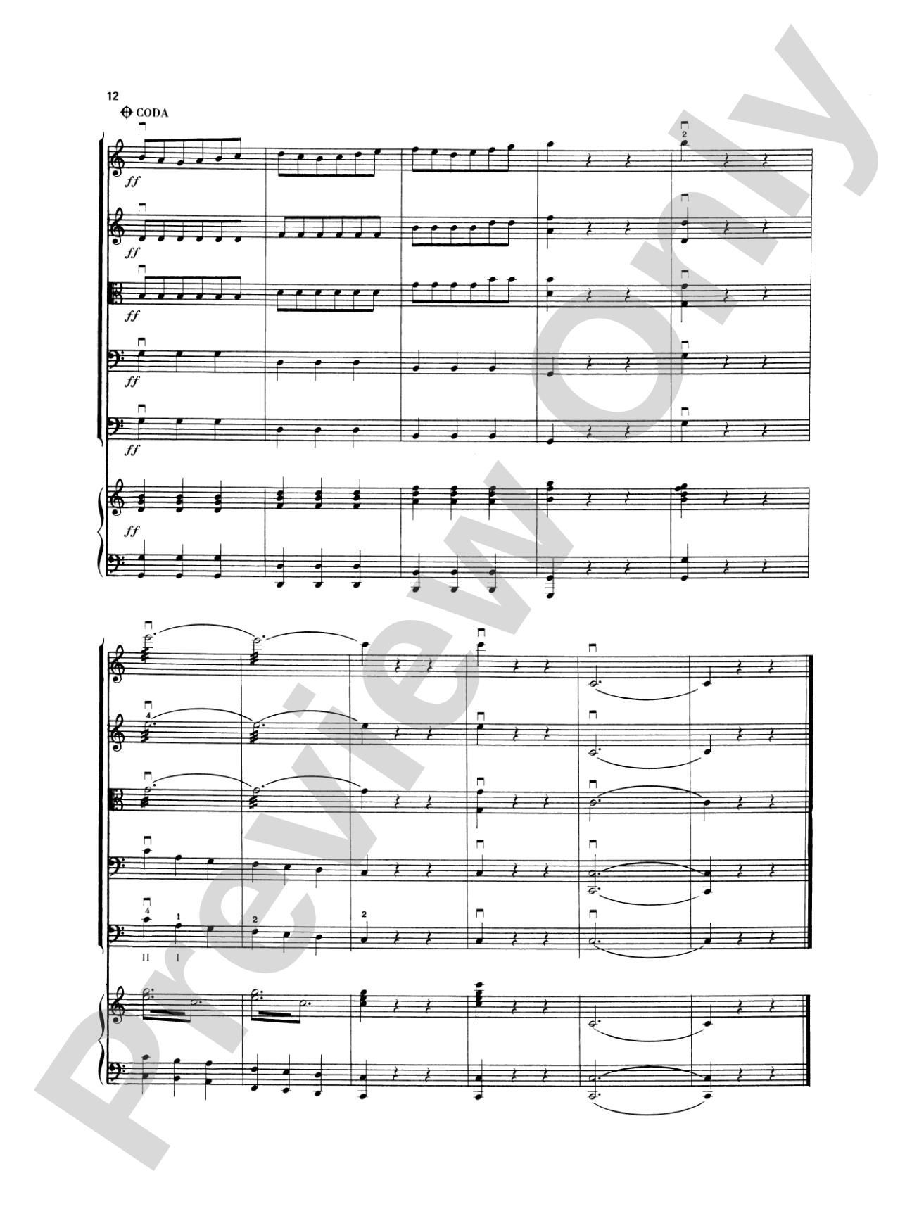 Fledermaus Waltzes: String Orchestra Conductor Score & Parts