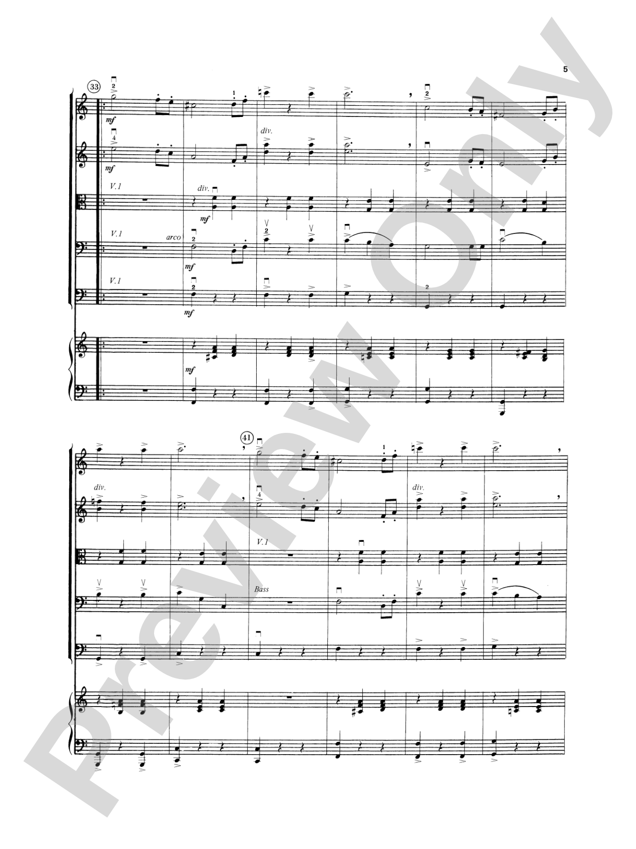 Fledermaus Waltzes: String Orchestra Conductor Score & Parts