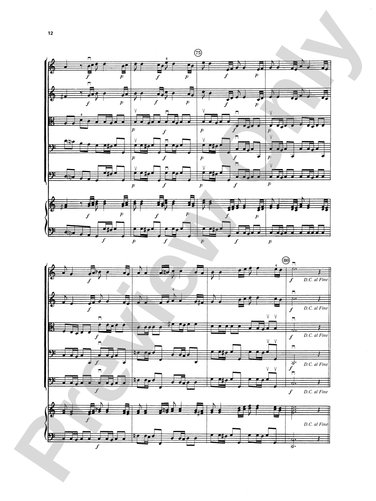 The Four Seasons (Spring, Winter, Autumn): String Orchestra Conductor Score & Parts