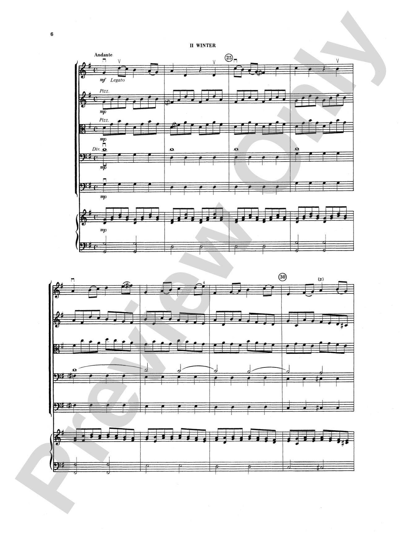 The Four Seasons (Spring, Winter, Autumn): String Orchestra Conductor Score & Parts