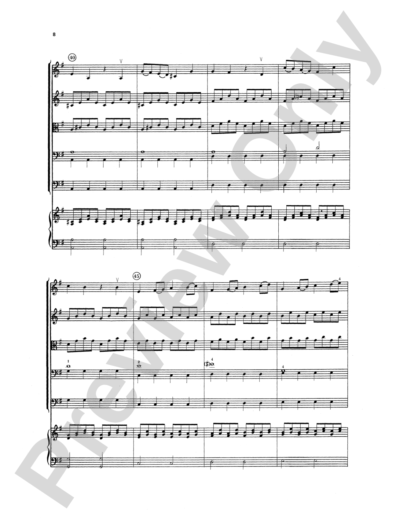 The Four Seasons (Spring, Winter, Autumn): String Orchestra Conductor Score & Parts