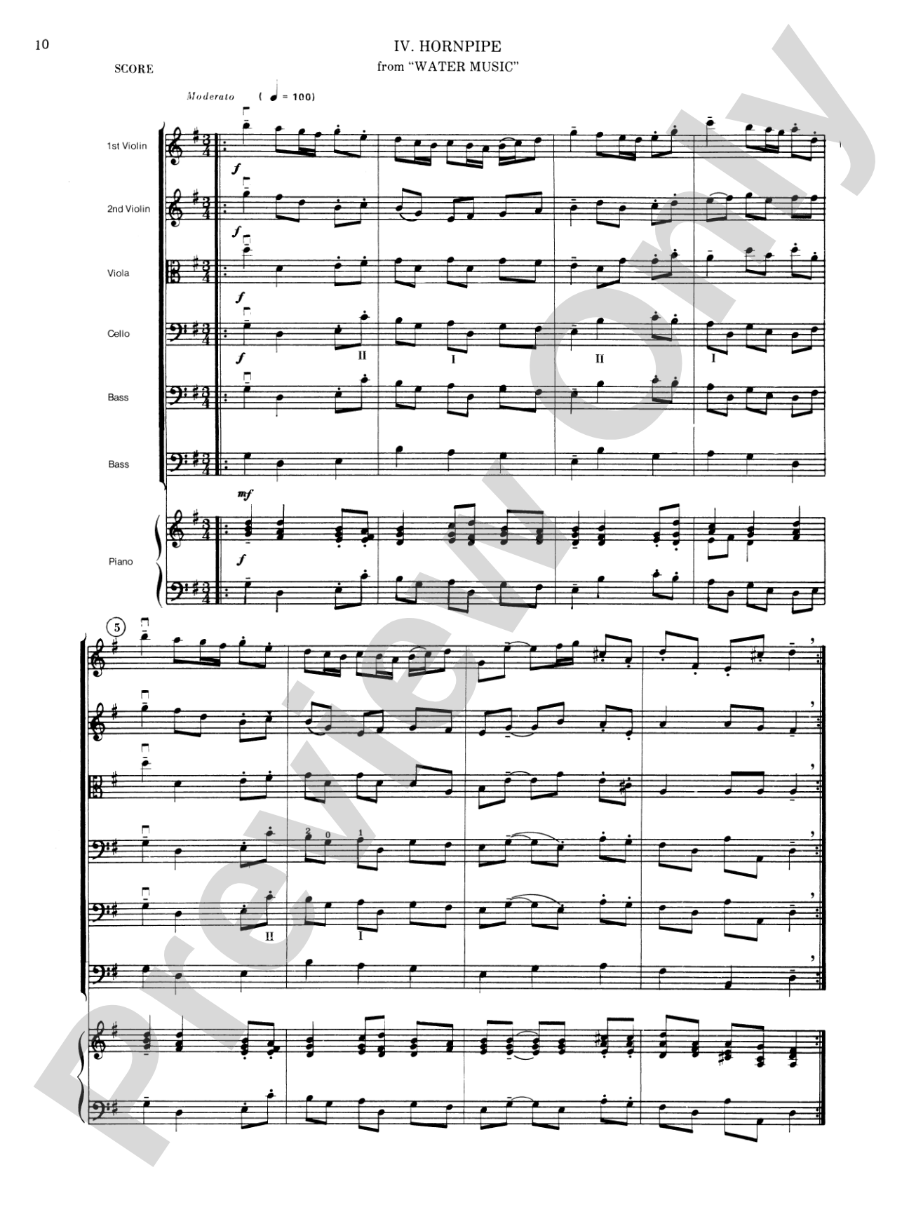 The Harmonious Blacksmith Suite: String Orchestra Conductor Score & Parts