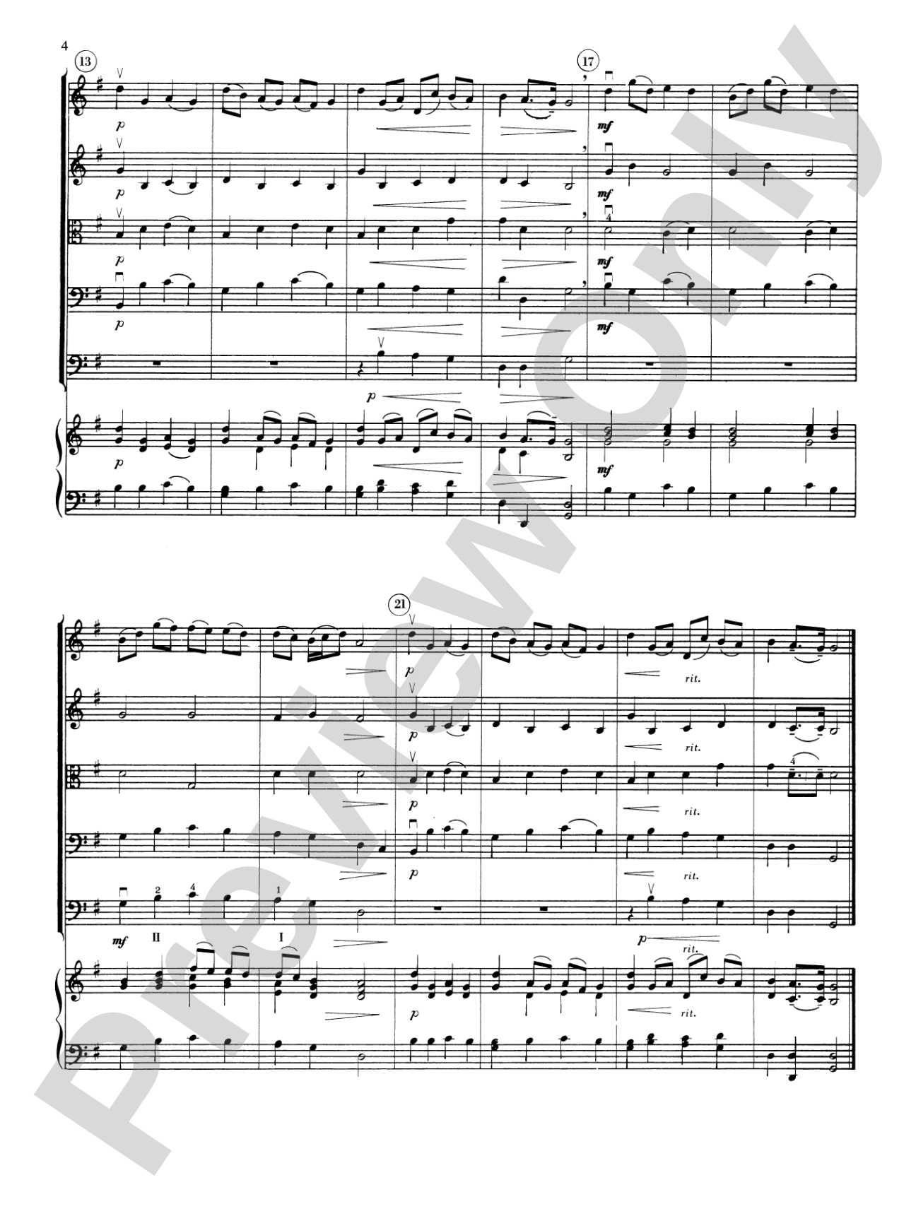 The Harmonious Blacksmith Suite: String Orchestra Conductor Score & Parts