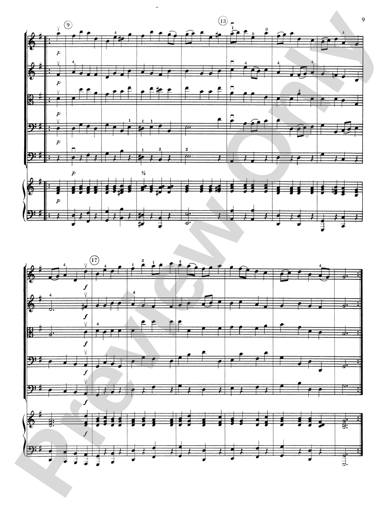 The Harmonious Blacksmith Suite: String Orchestra Conductor Score & Parts