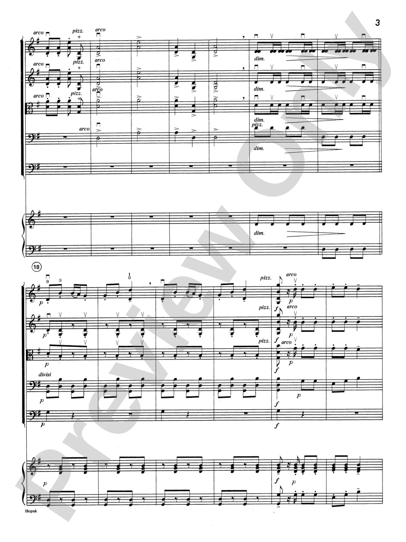 Hopak: String Orchestra Conductor Score & Parts