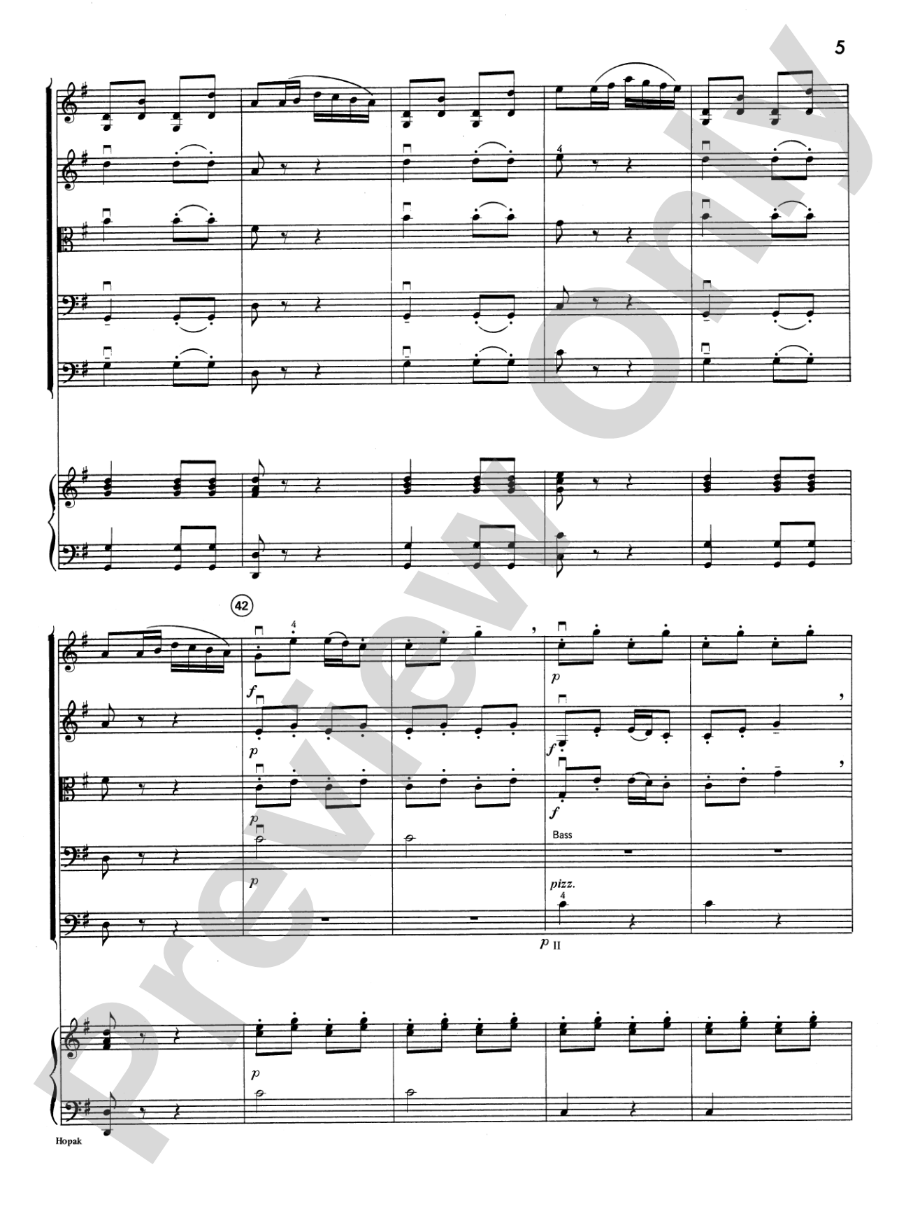 Hopak: String Orchestra Conductor Score & Parts