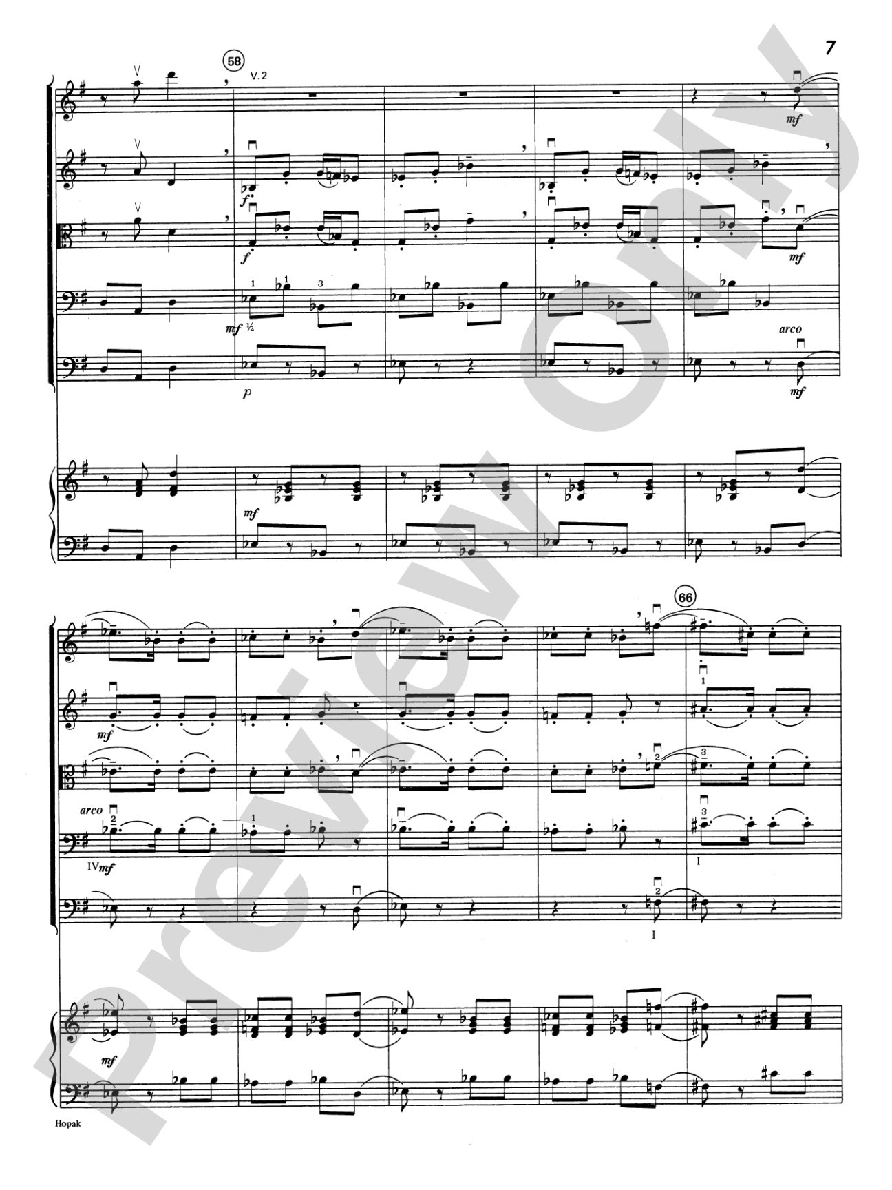 Hopak: String Orchestra Conductor Score & Parts