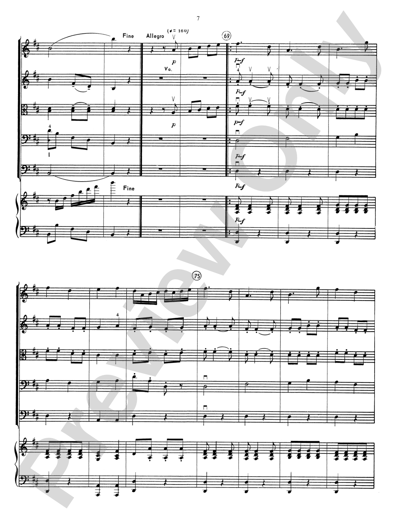 Hungarian Dance No. 4: String Orchestra Conductor Score & Parts