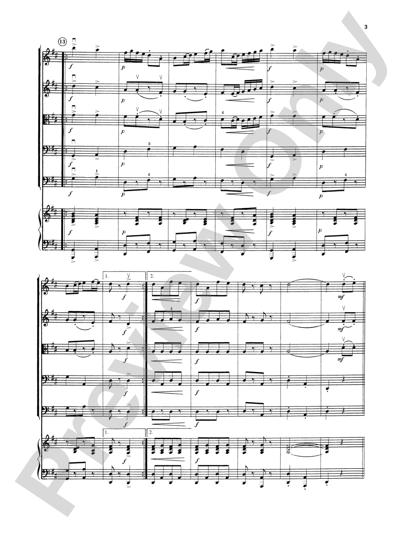 The Merry Widow: String Orchestra Conductor Score & Parts