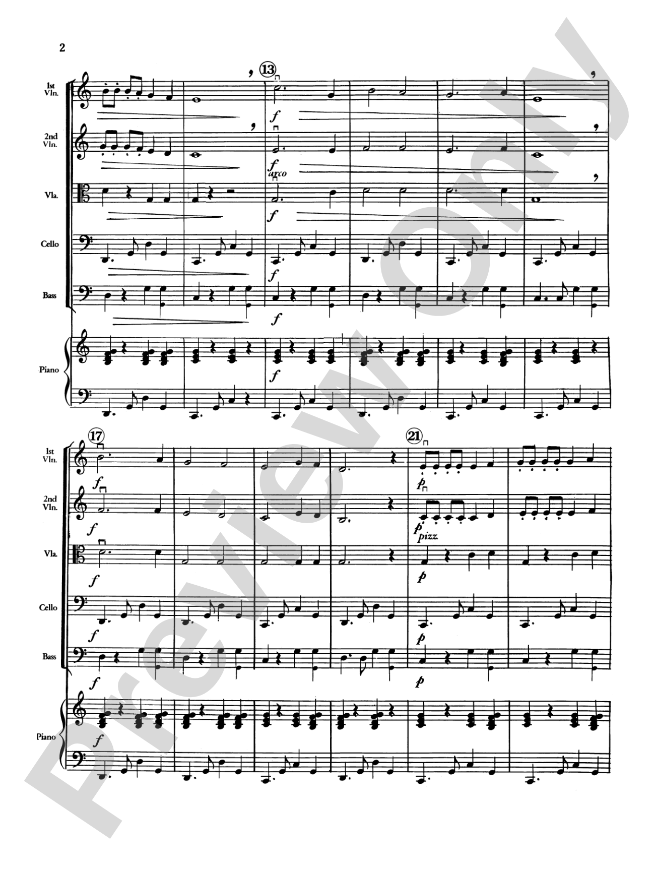 Petite Tango: String Orchestra Conductor Score & Parts