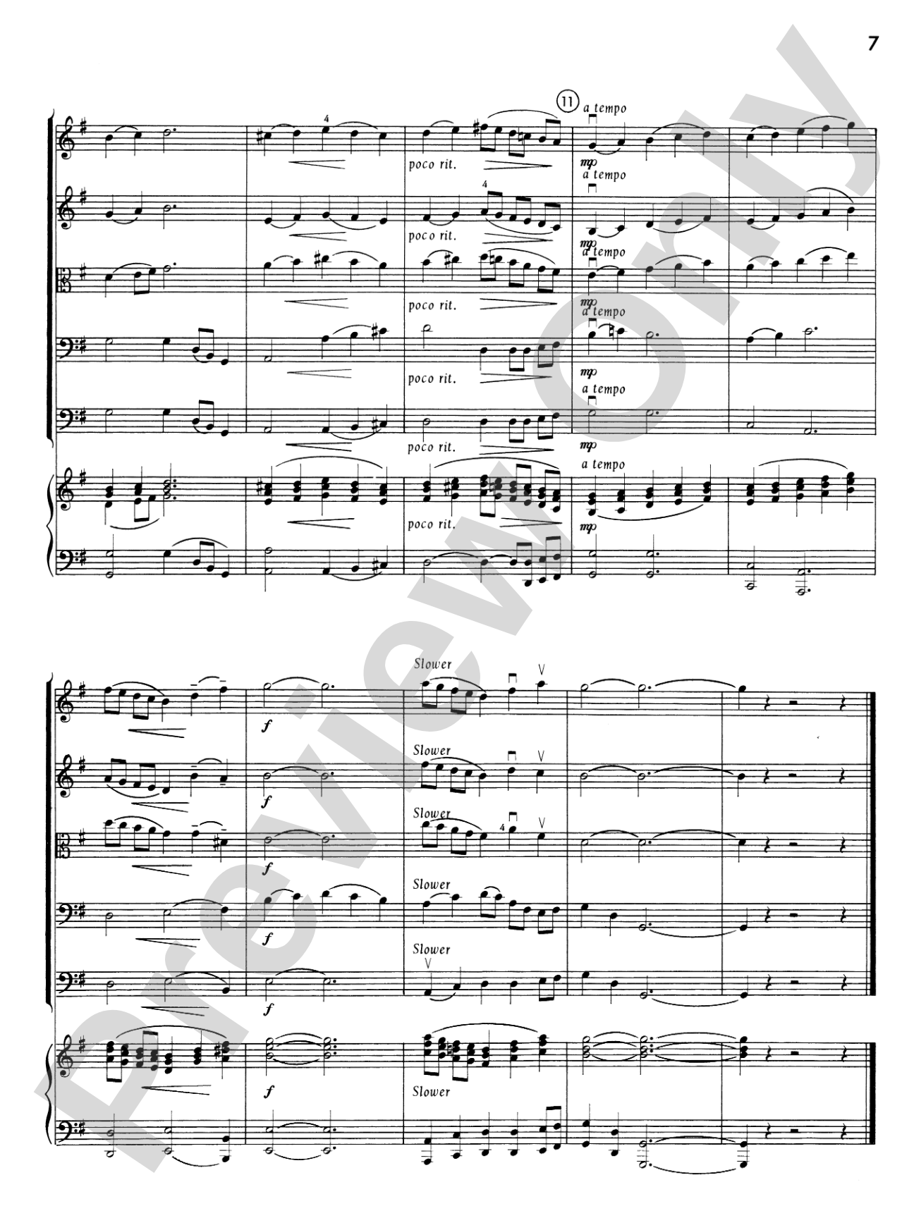 Quinto-Quarto Suite: String Orchestra Conductor Score & Parts
