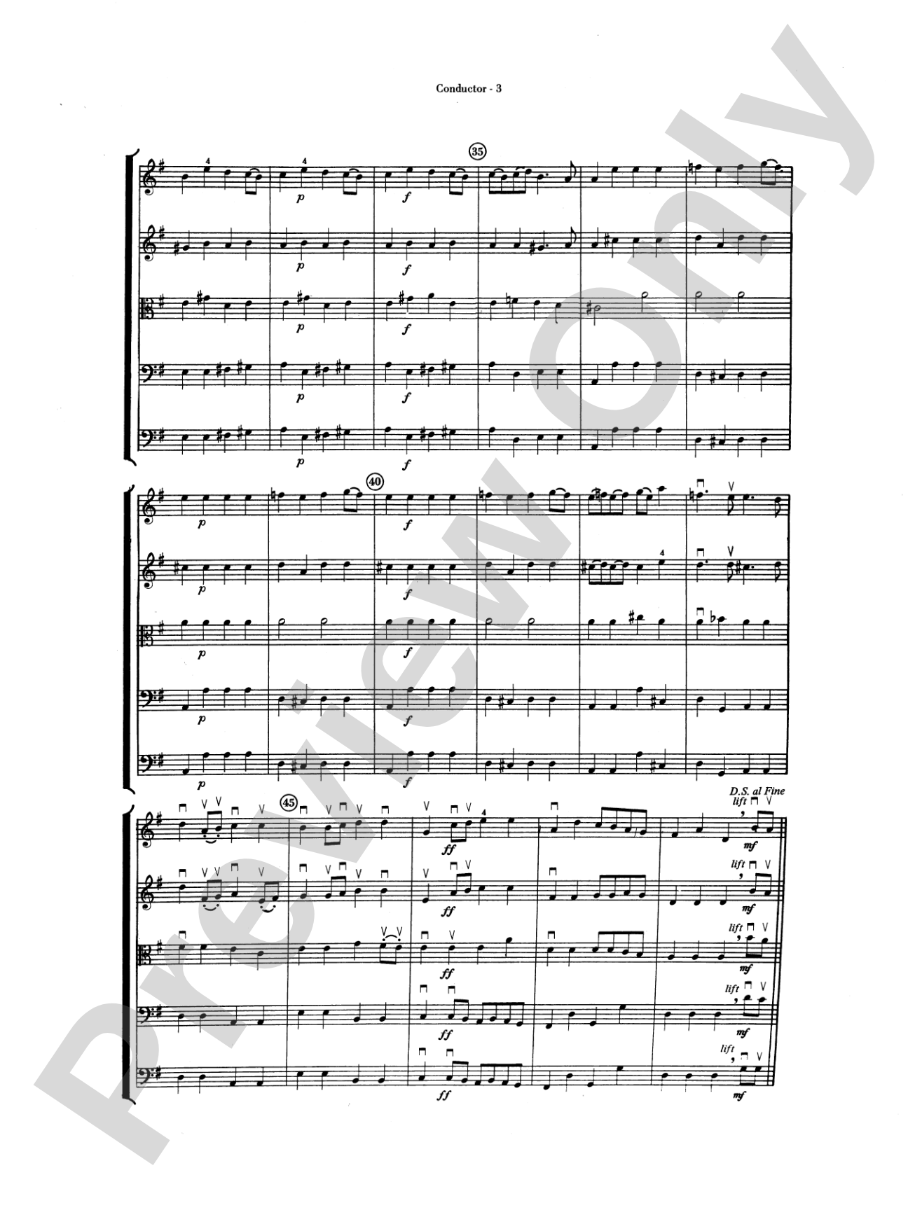 Rondeau (Theme from Masterpiece Theatre): String Orchestra Conductor Score & Parts