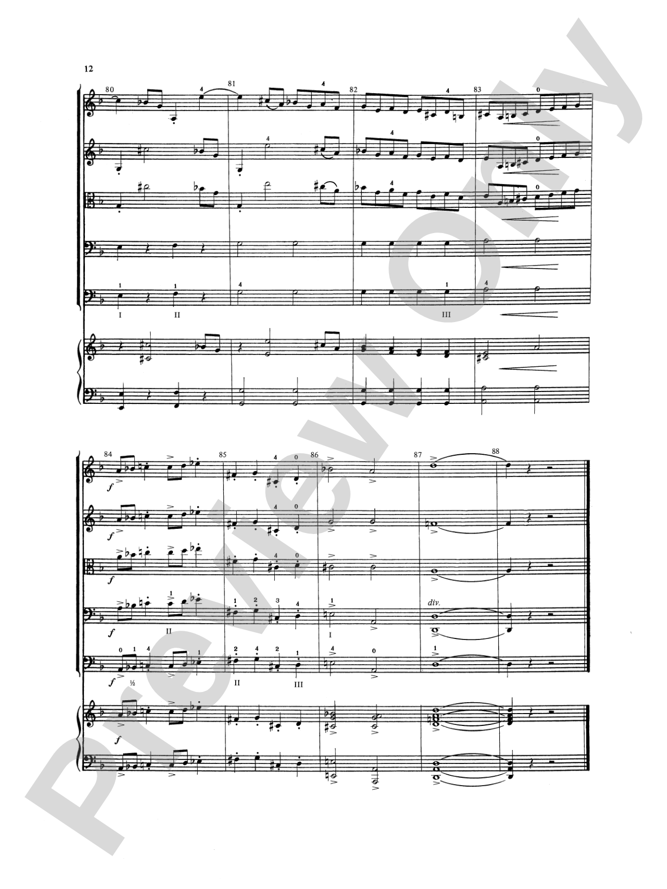 Concerto in D minor: String Orchestra Conductor Score & Parts