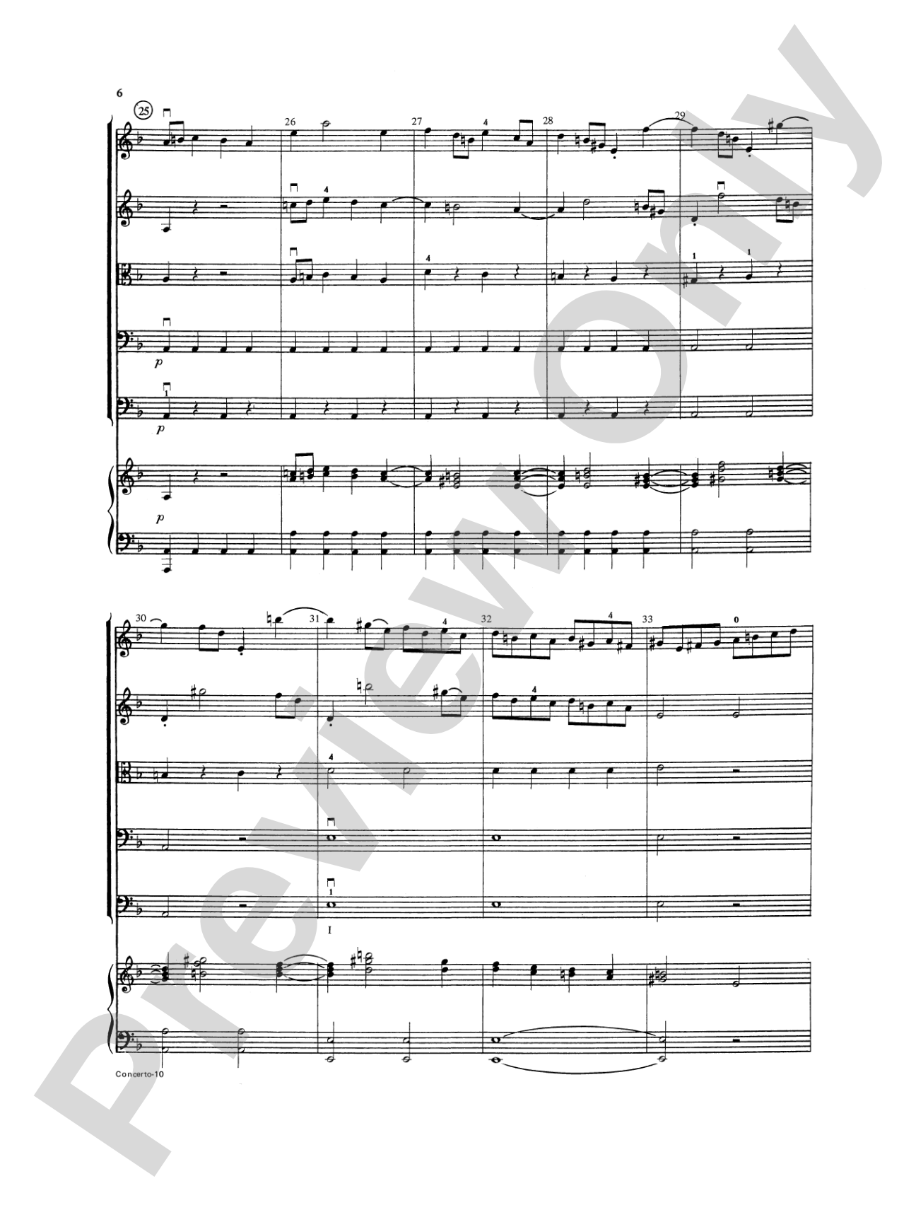 Concerto in D minor: String Orchestra Conductor Score & Parts