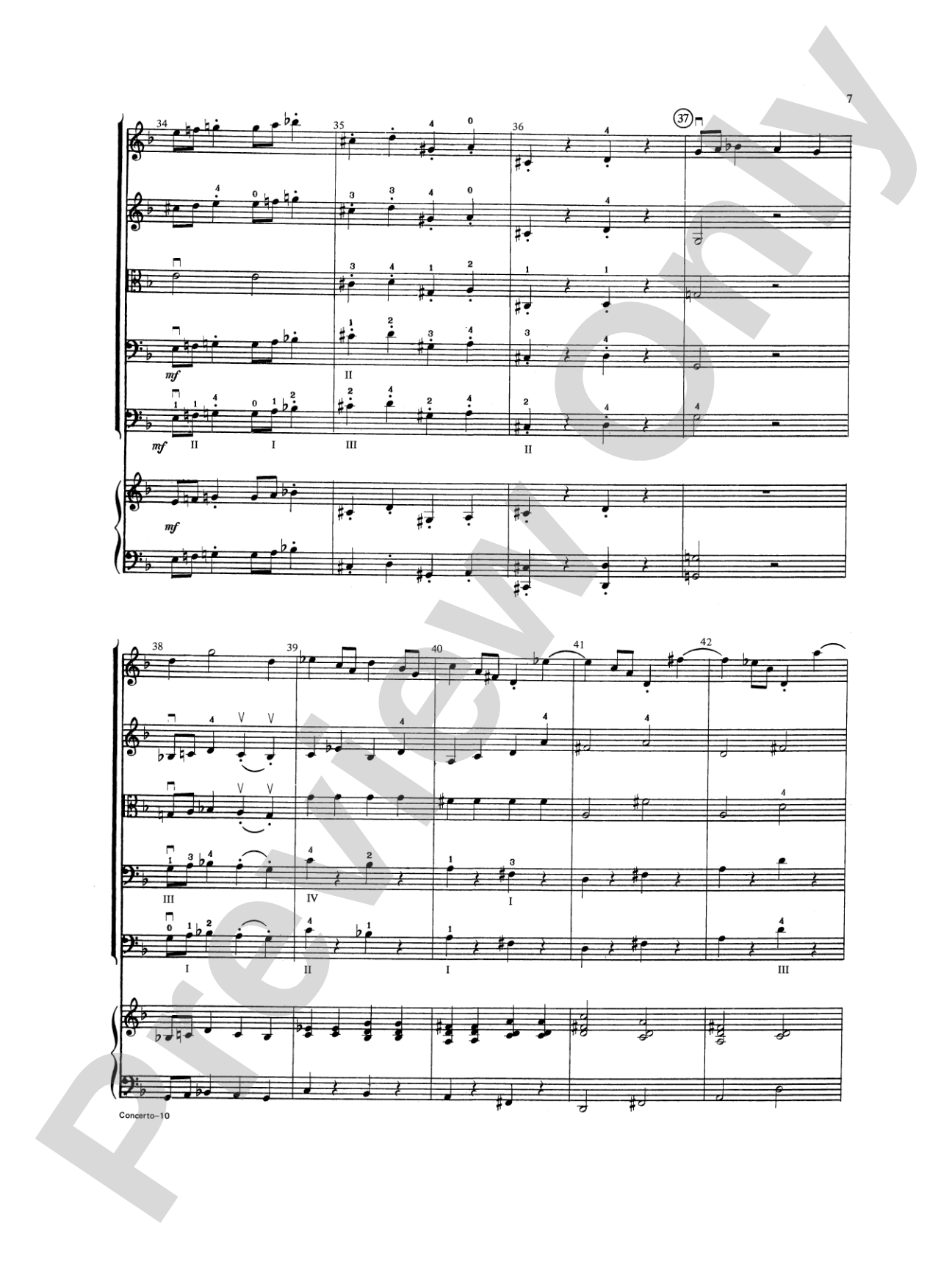 Concerto in D minor: String Orchestra Conductor Score & Parts