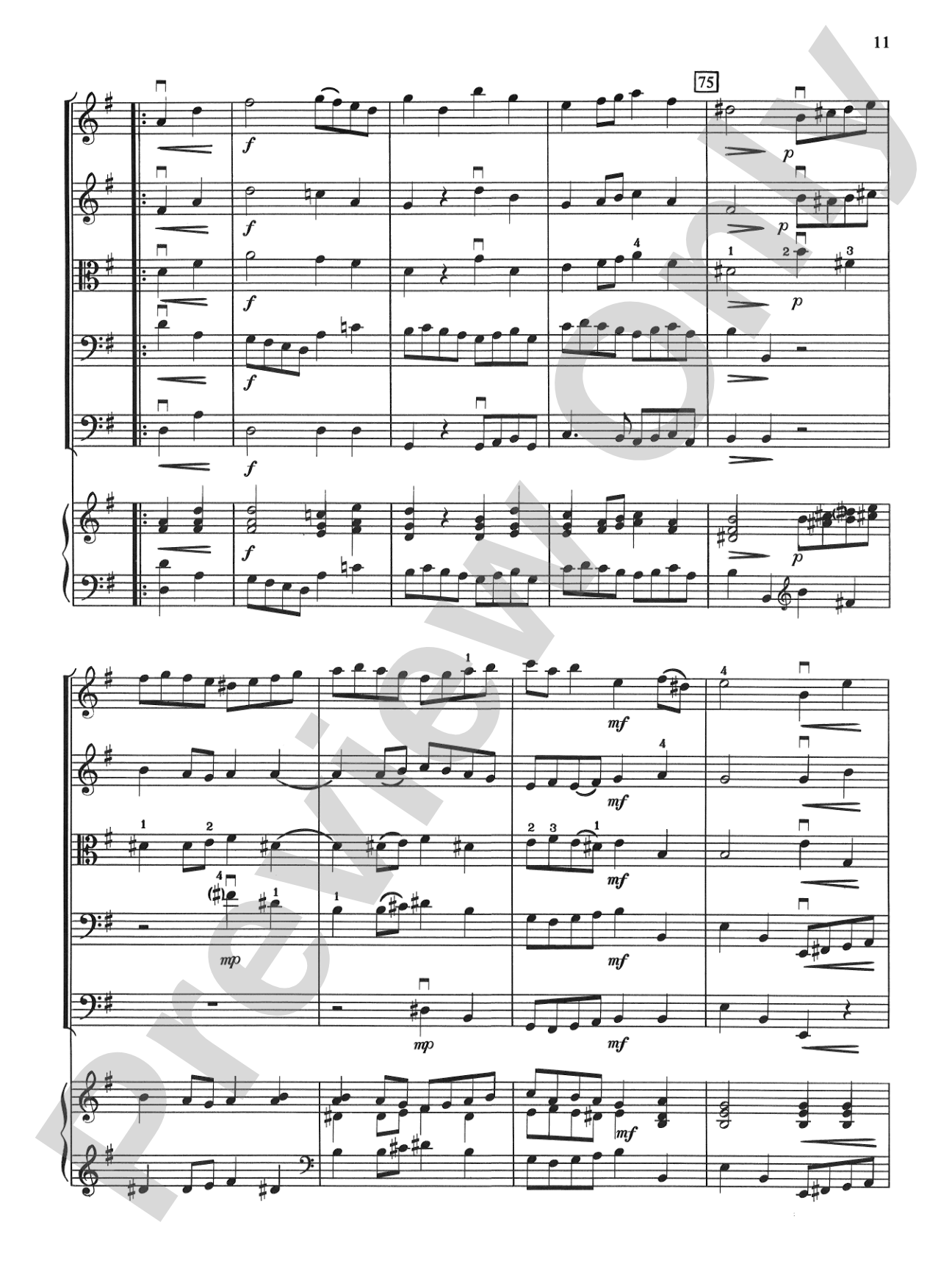 Bach Suite: String Orchestra Conductor Score & Parts