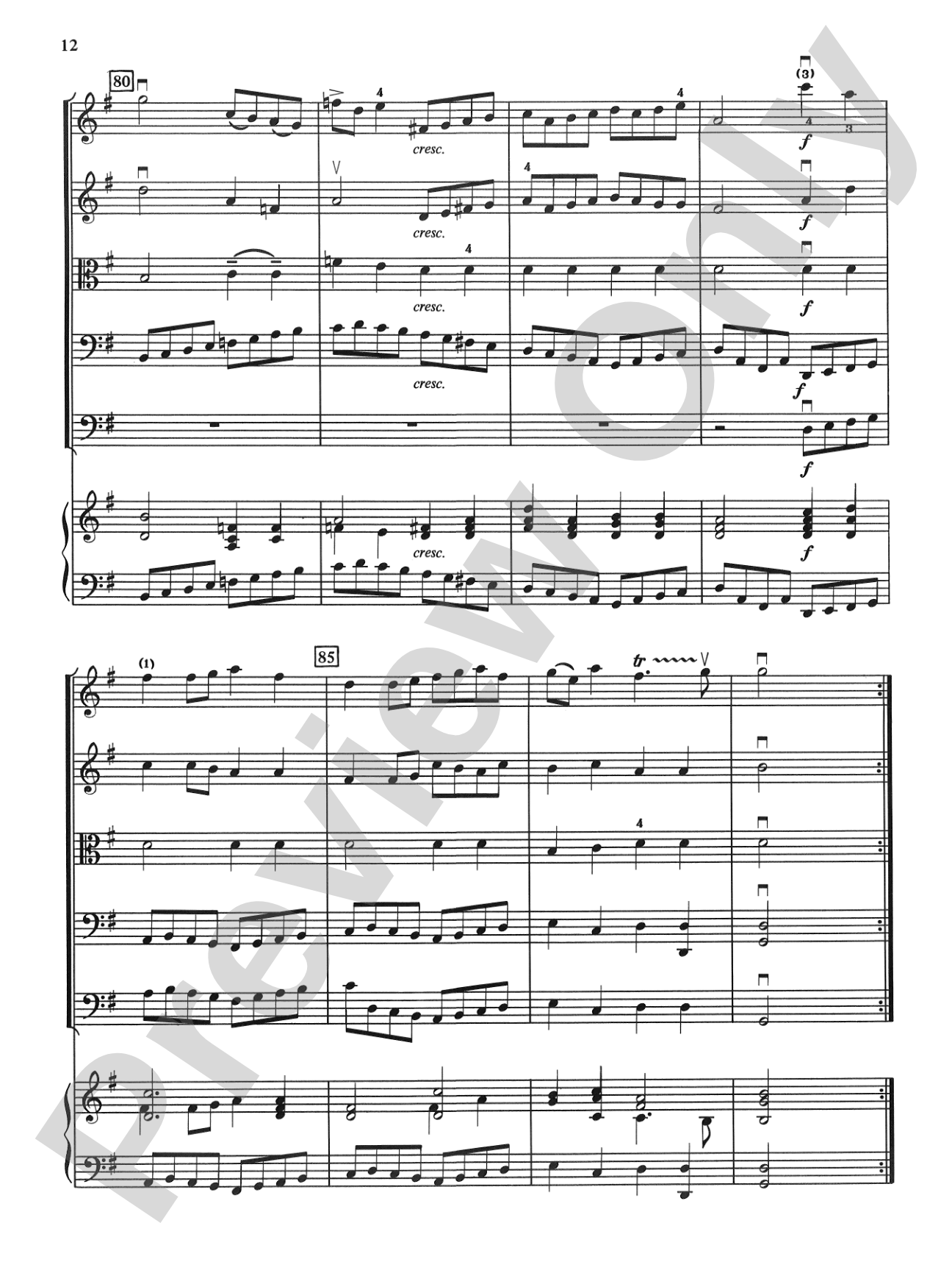 Bach Suite: String Orchestra Conductor Score & Parts