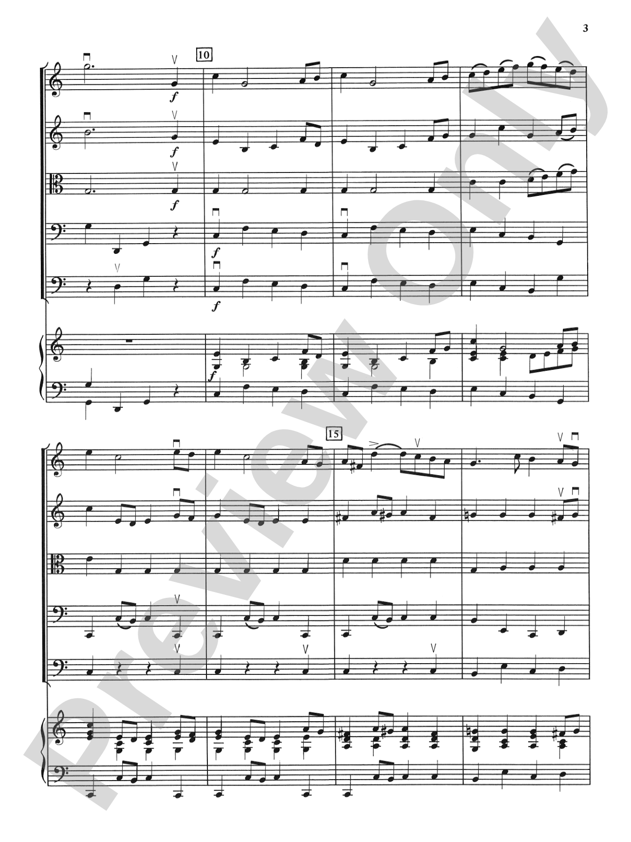 Bach Suite: String Orchestra Conductor Score & Parts