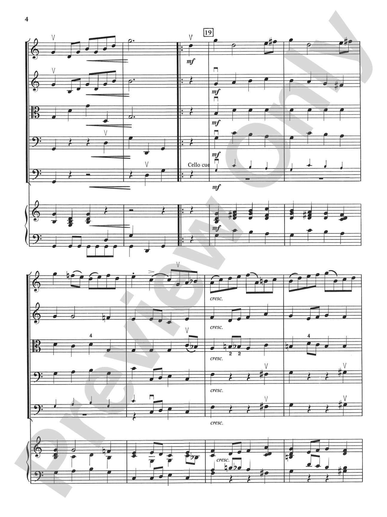 Bach Suite: String Orchestra Conductor Score & Parts