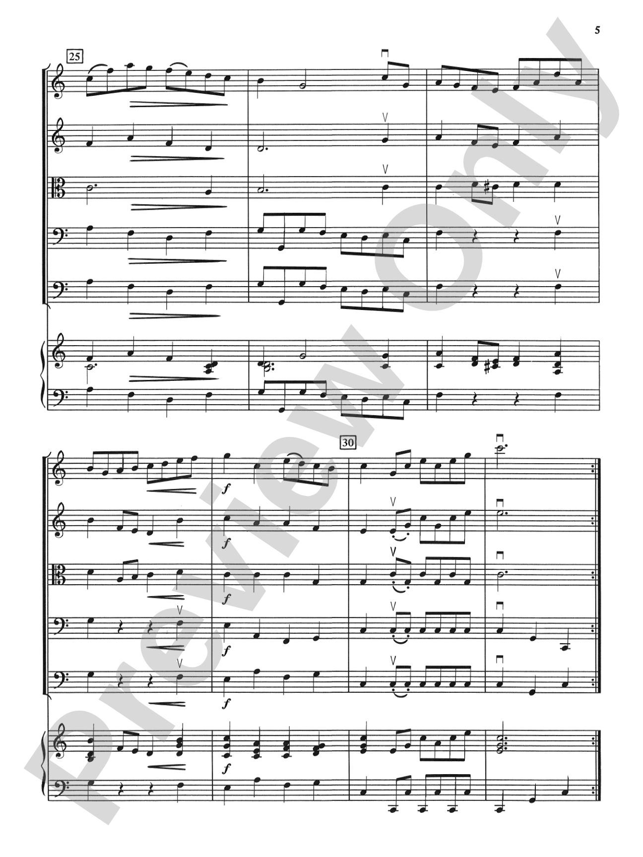 Bach Suite: String Orchestra Conductor Score & Parts