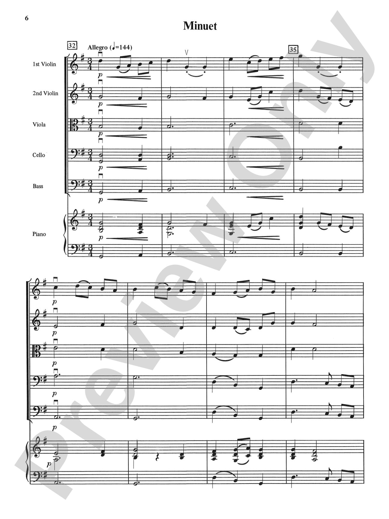 Bach Suite: String Orchestra Conductor Score & Parts