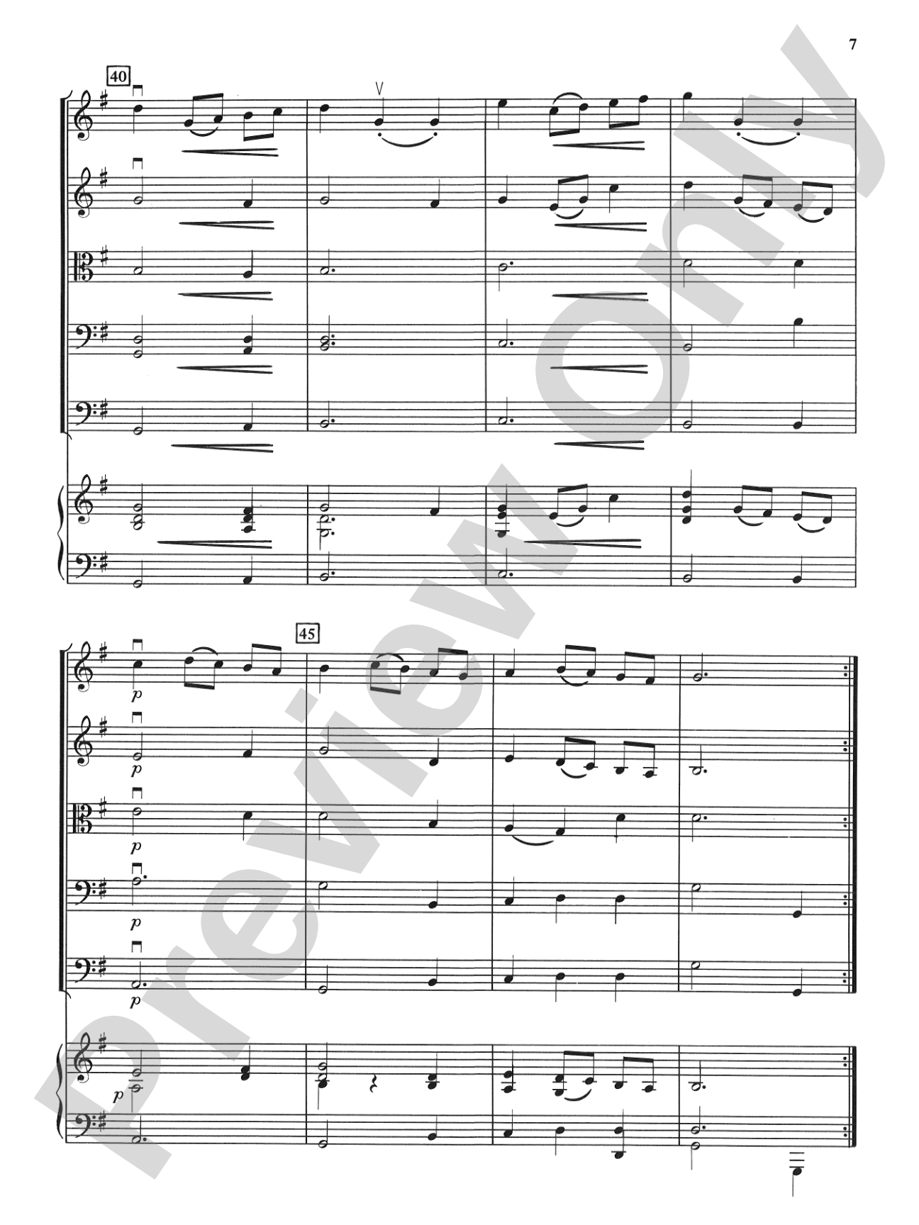 Bach Suite: String Orchestra Conductor Score & Parts