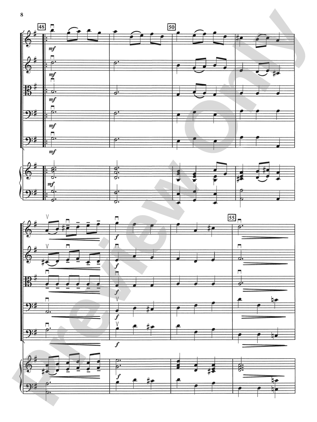 Bach Suite: String Orchestra Conductor Score & Parts