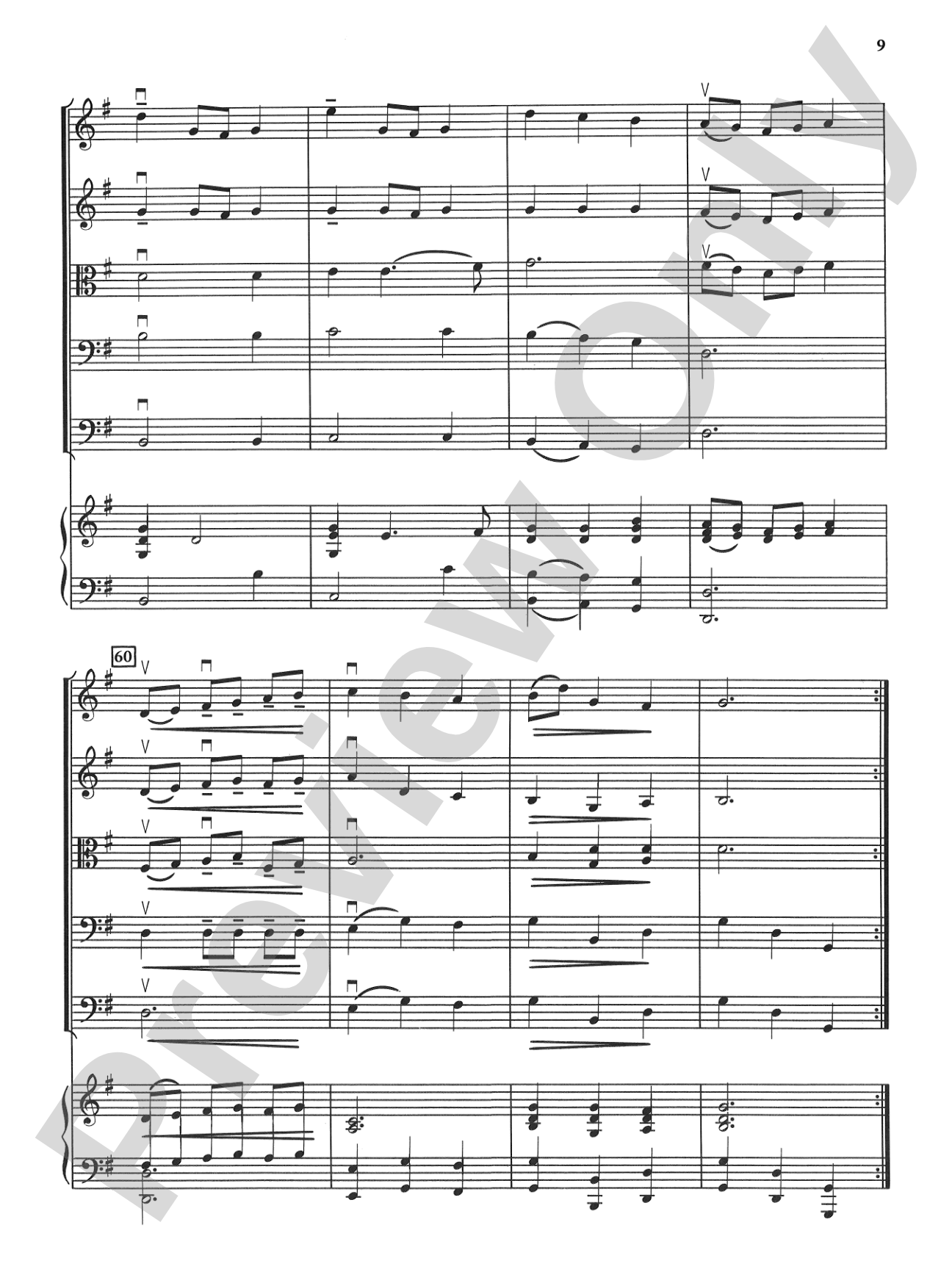Bach Suite: String Orchestra Conductor Score & Parts