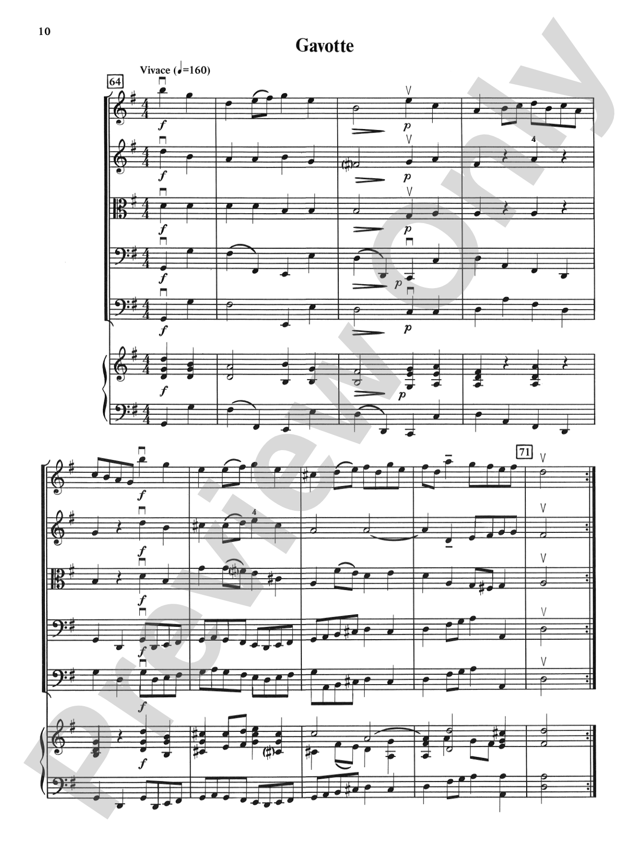 Bach Suite: String Orchestra Conductor Score & Parts